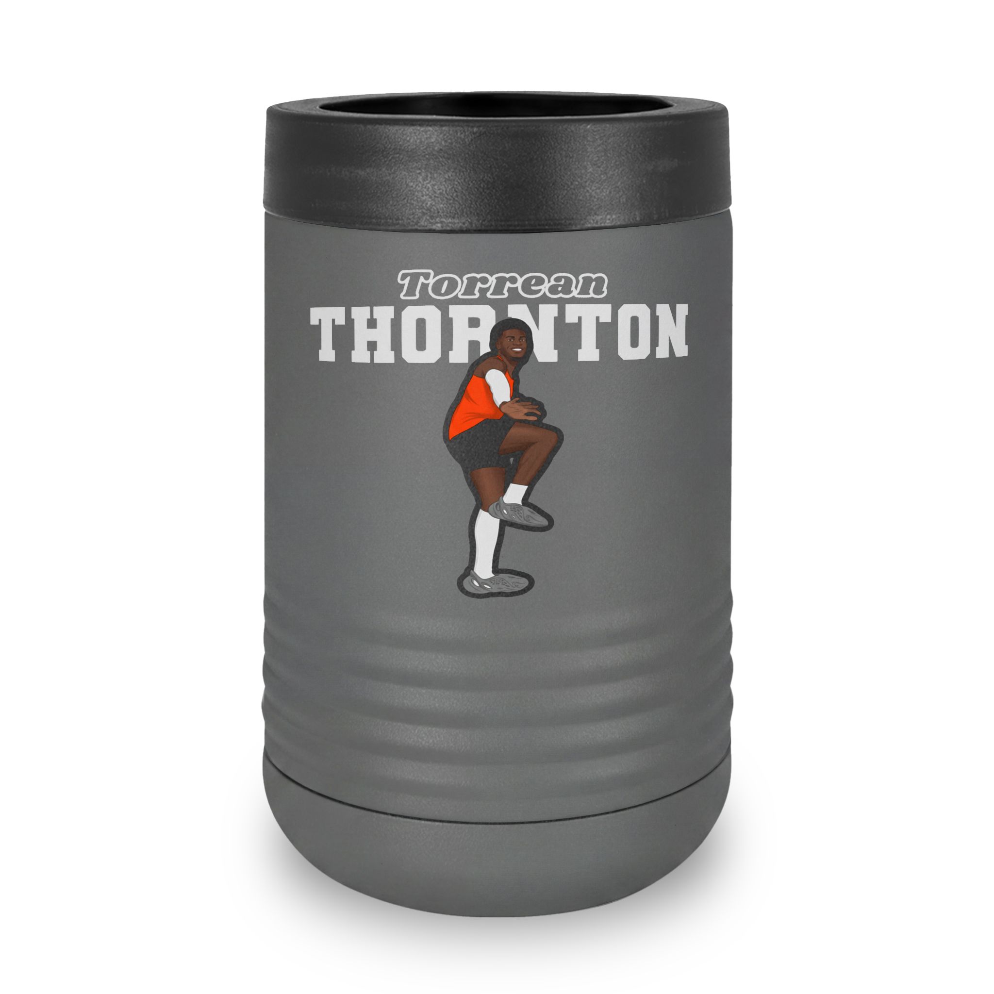Stainless Can Cooler — character_name_arch in Grey