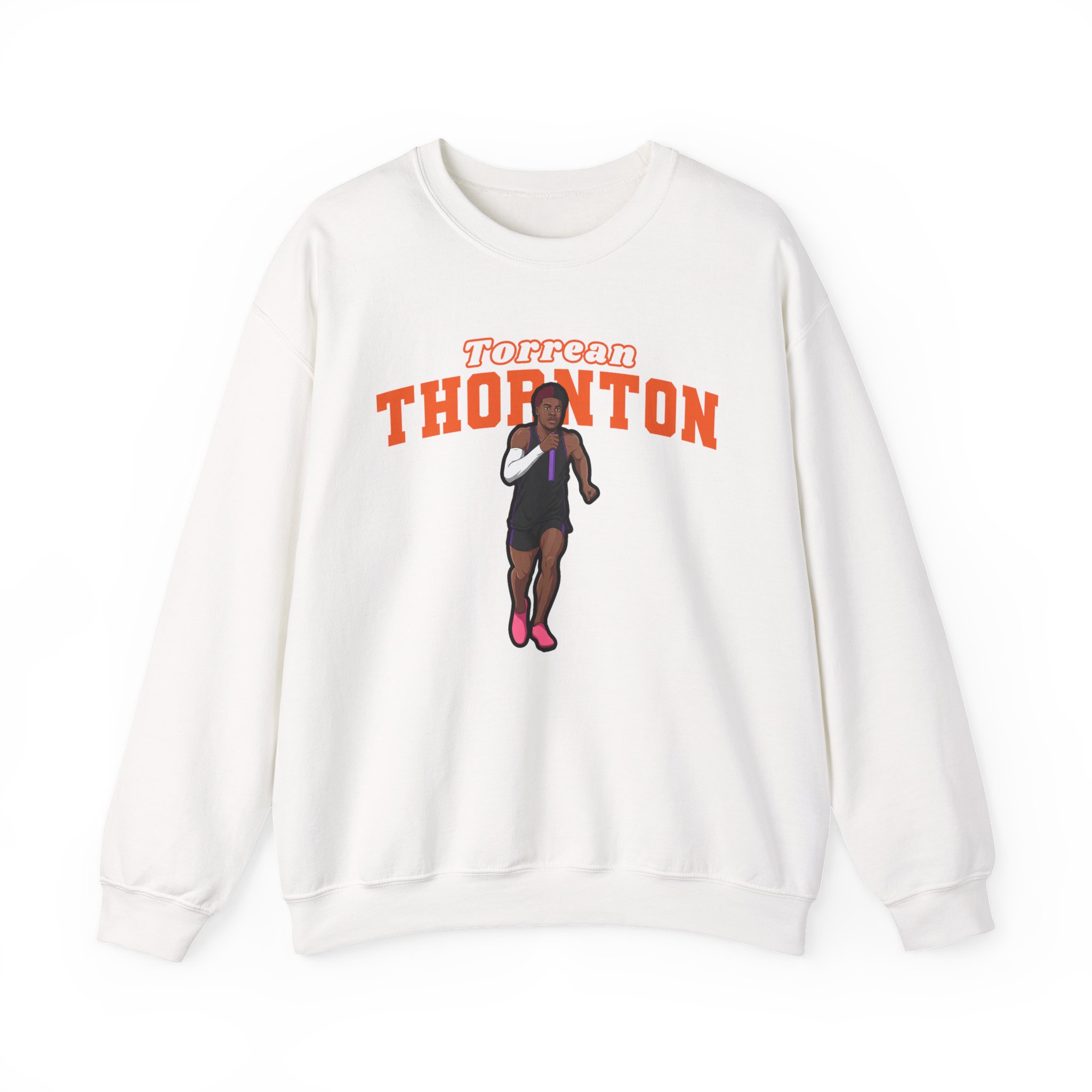 Crewneck Sweatshirt — character_name_arch in White