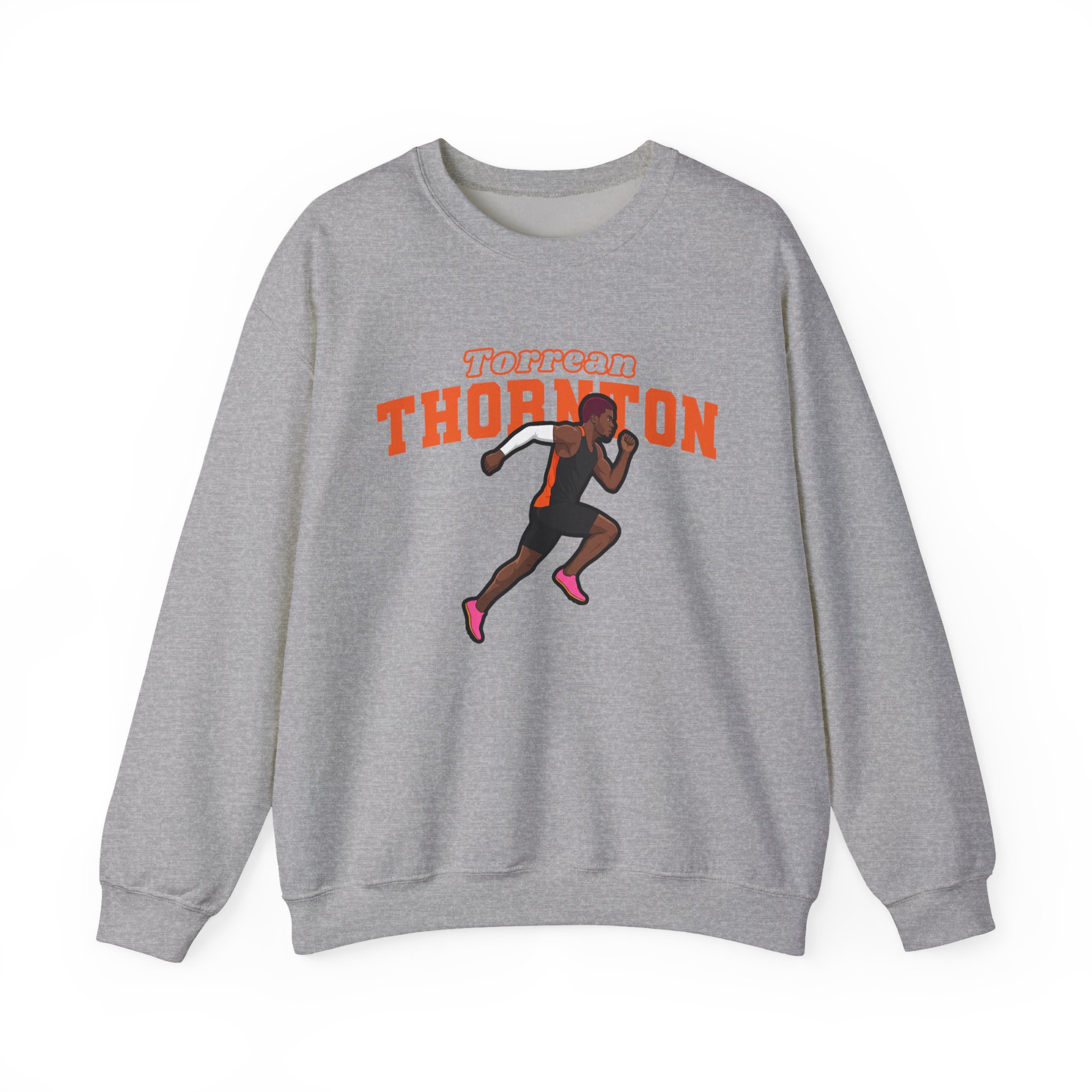 Crewneck Sweatshirt — character_name_arch in Grey