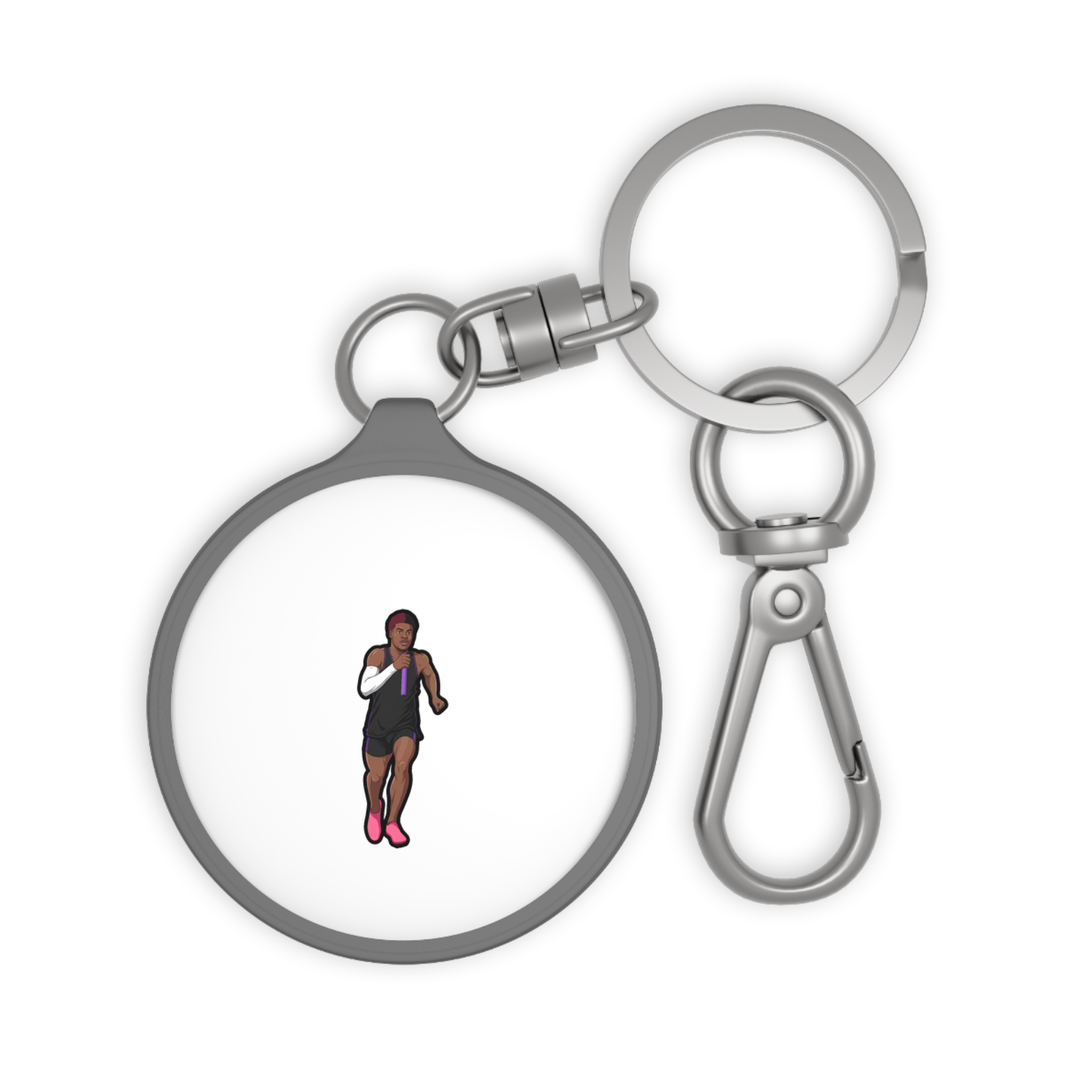 Keychain — character_name_arch in Grey