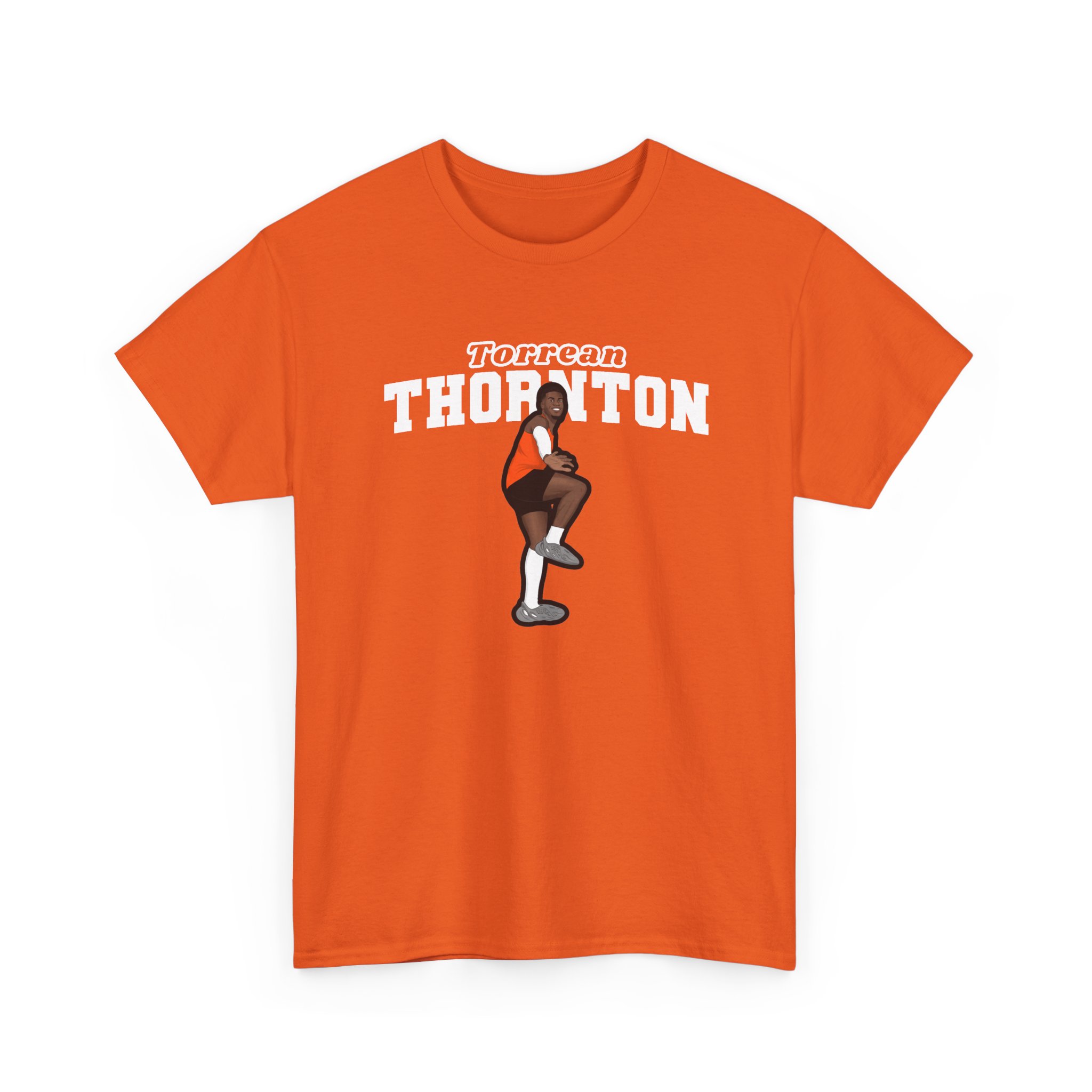 Tee — character_name_arch in Orange