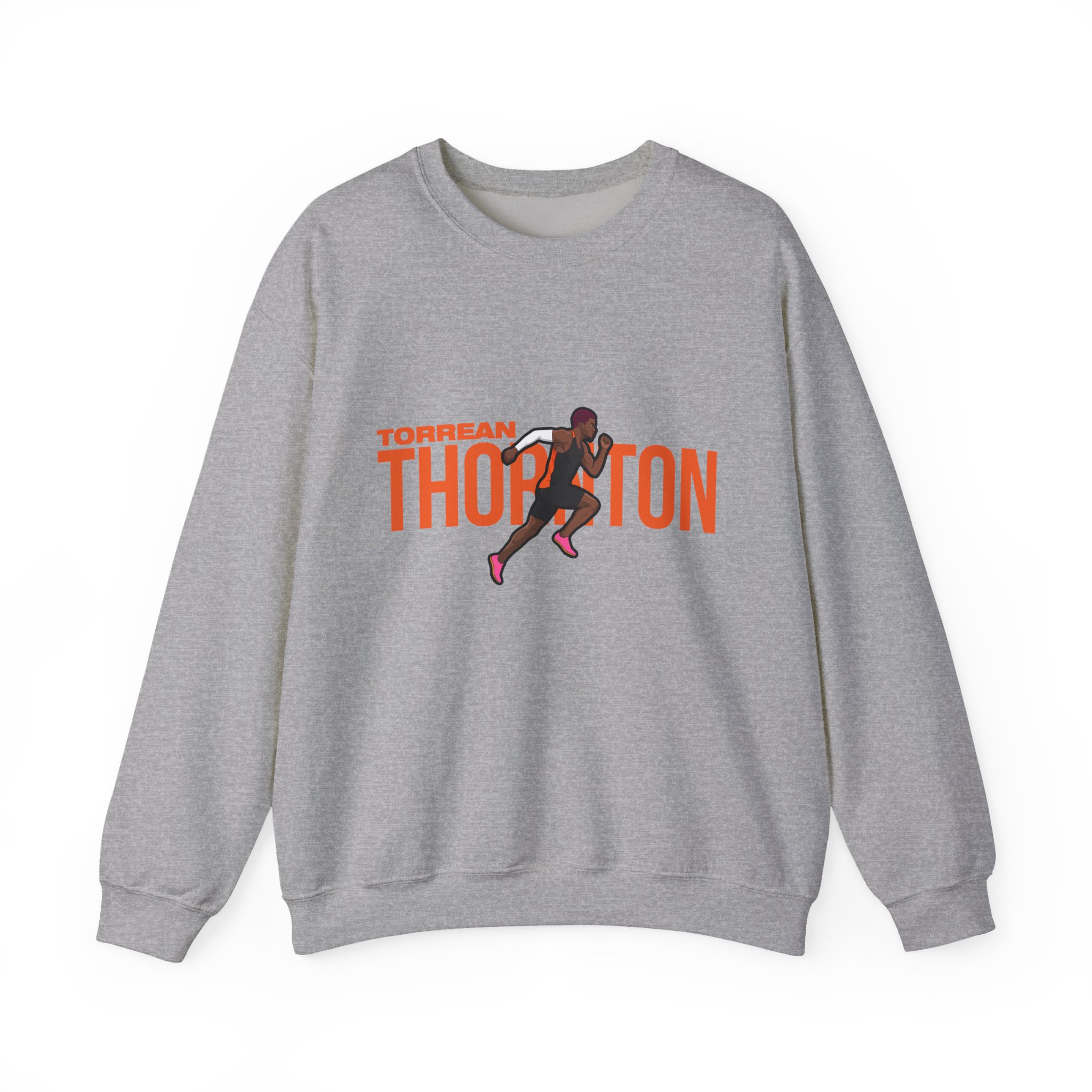 Crewneck Sweatshirt — character_player_name in Grey