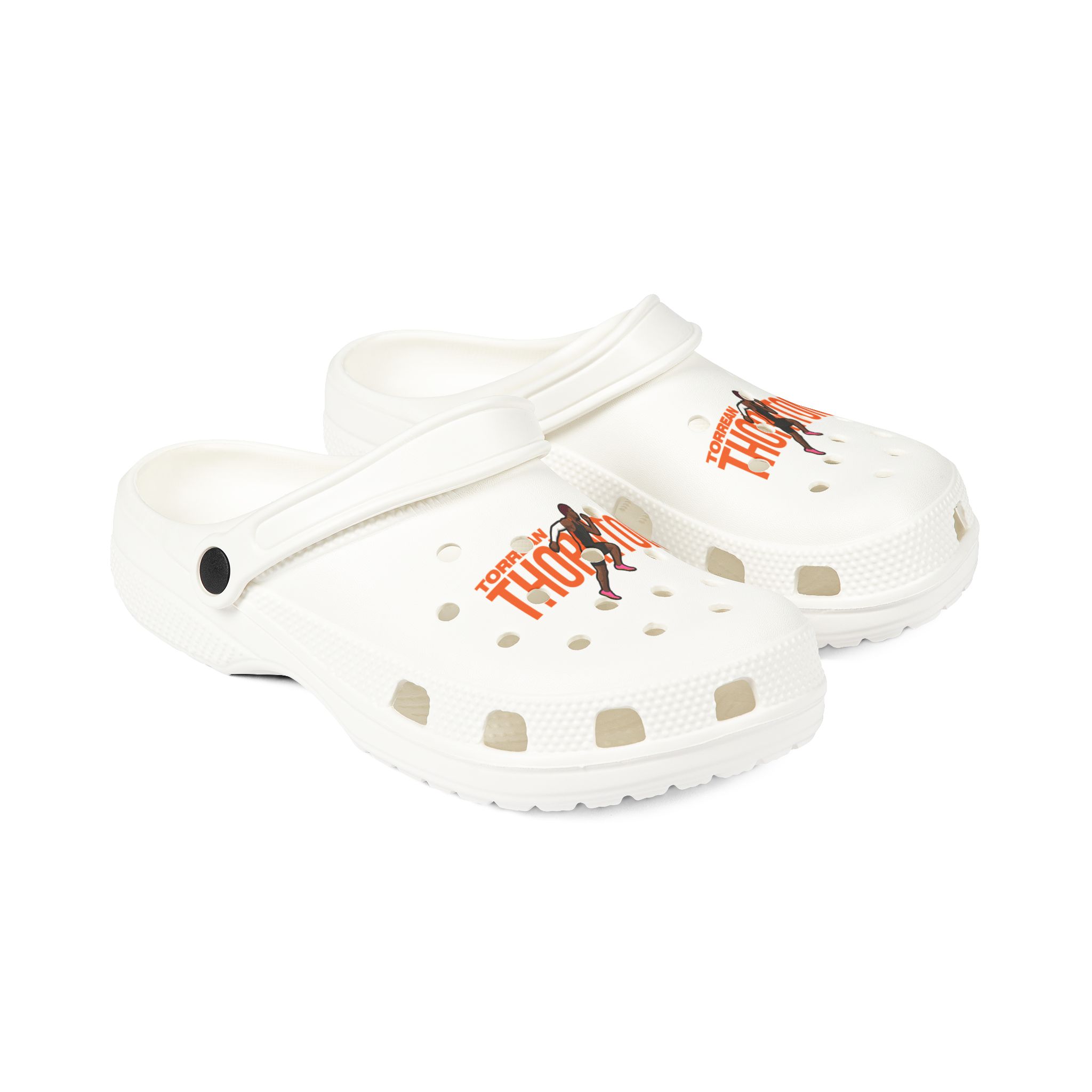 Rubber Clogs — character_player_name in White