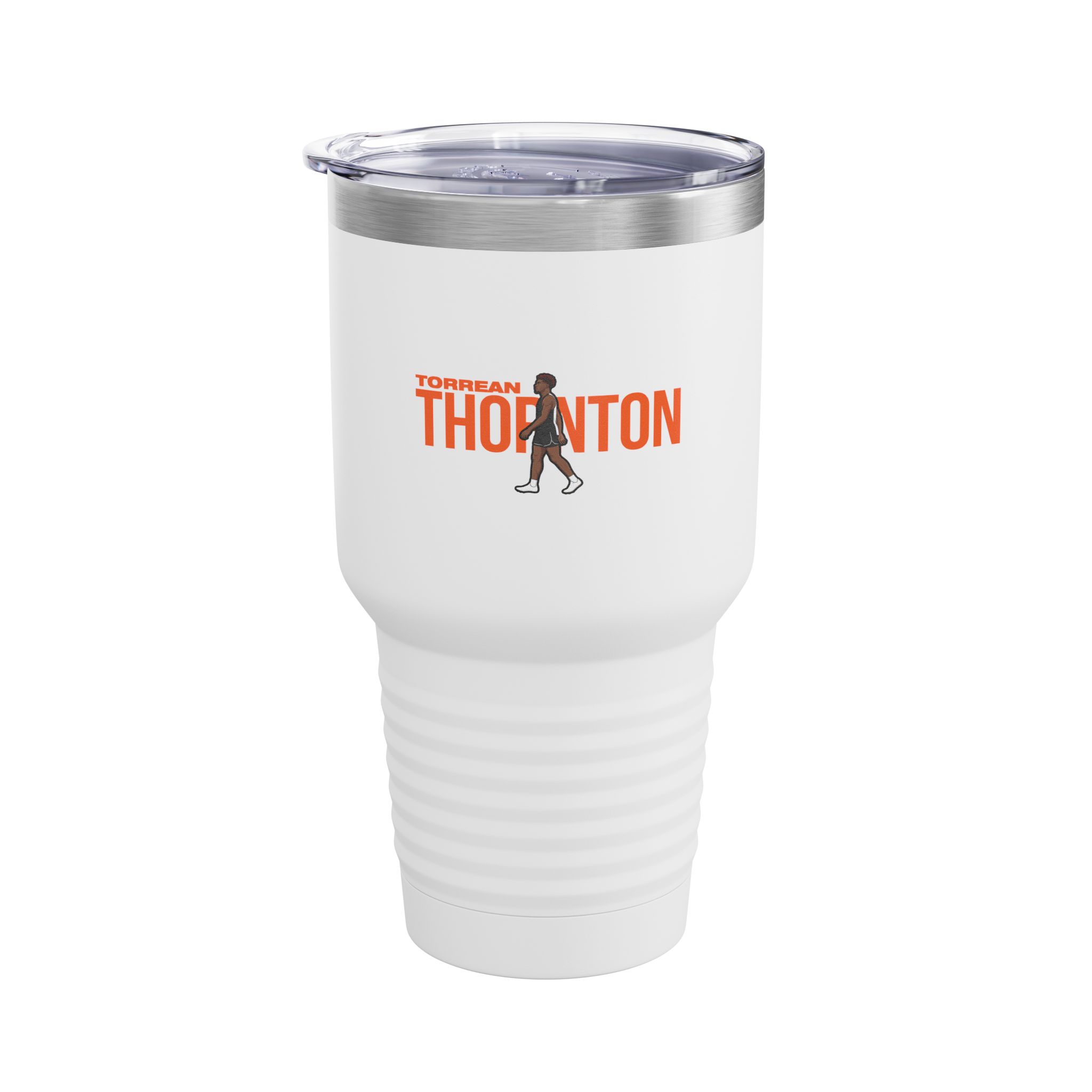 30oz Tumbler — character_player_name in White