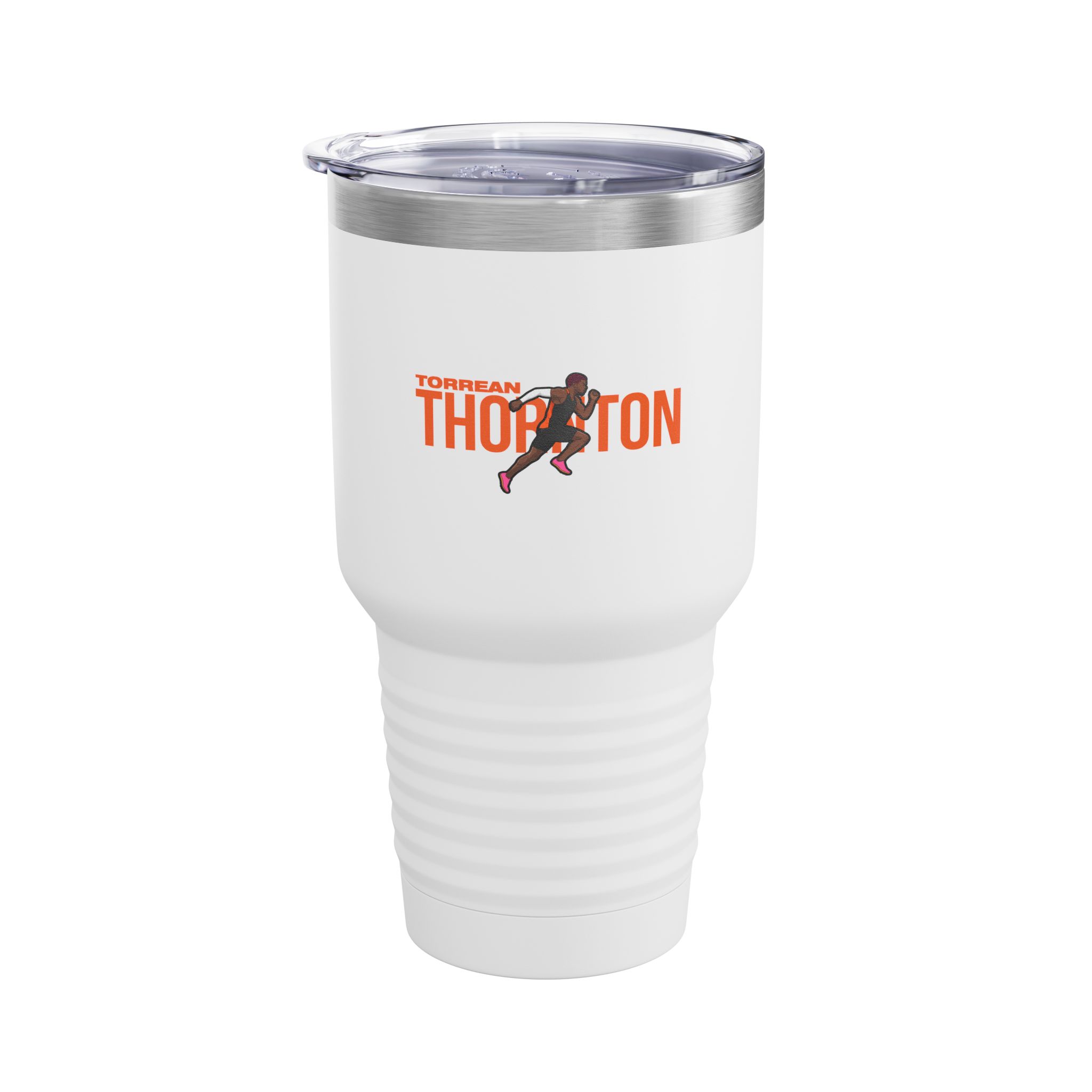 30oz Tumbler — character_player_name in White