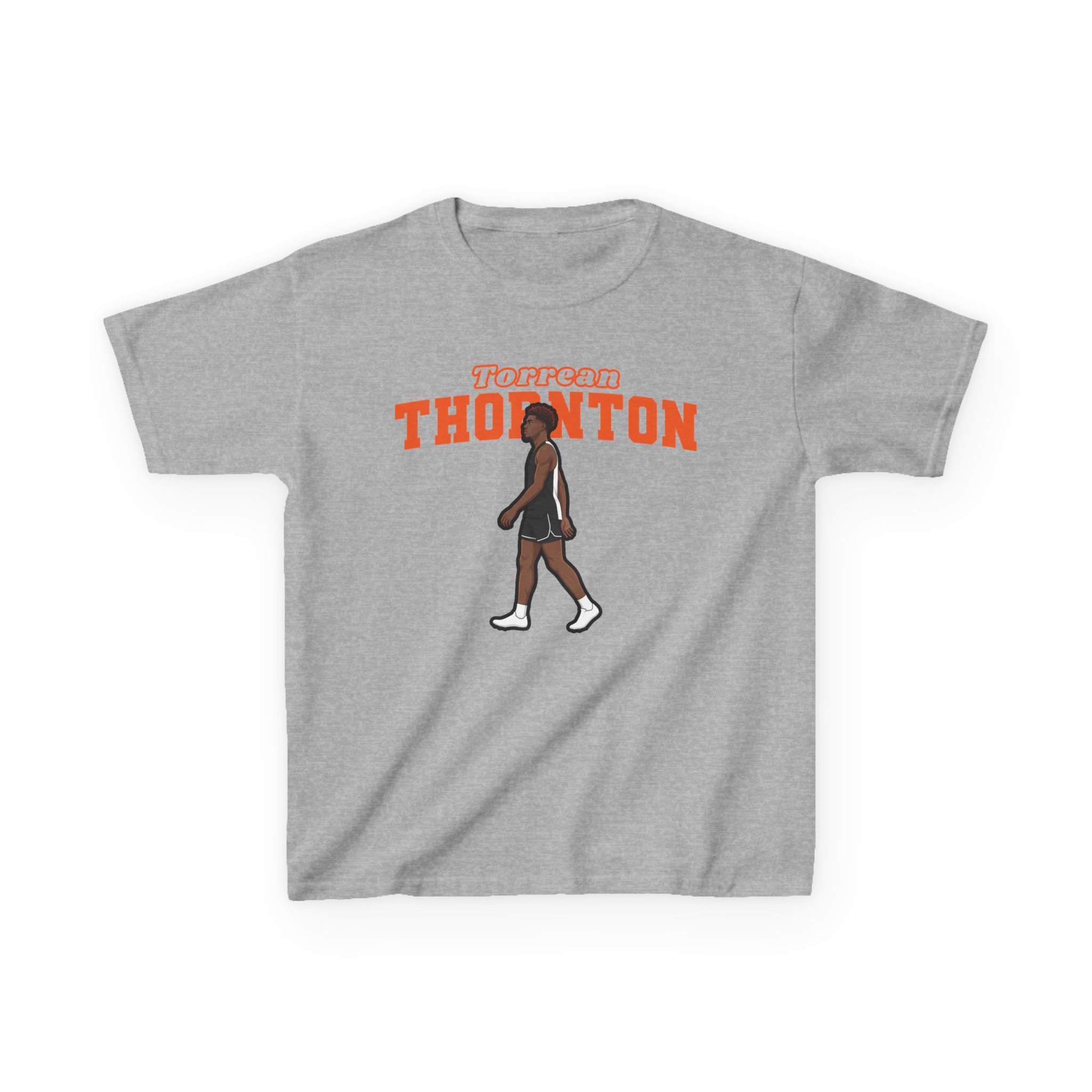 Youth Tee — character_name_arch in Grey