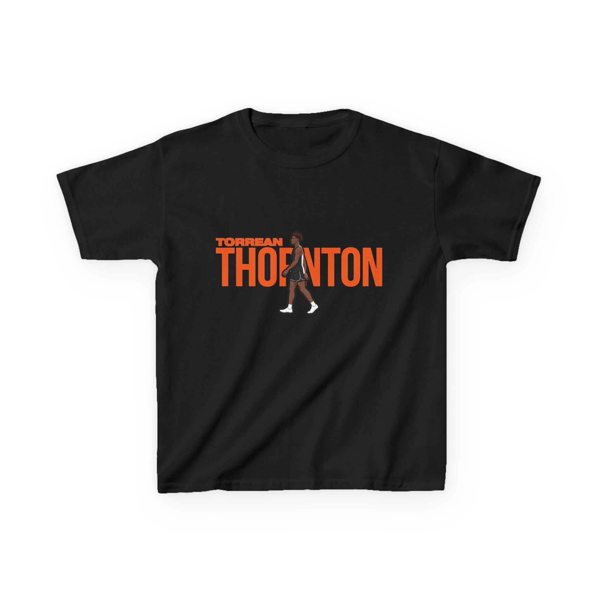 Youth Tee — character_player_name in Black