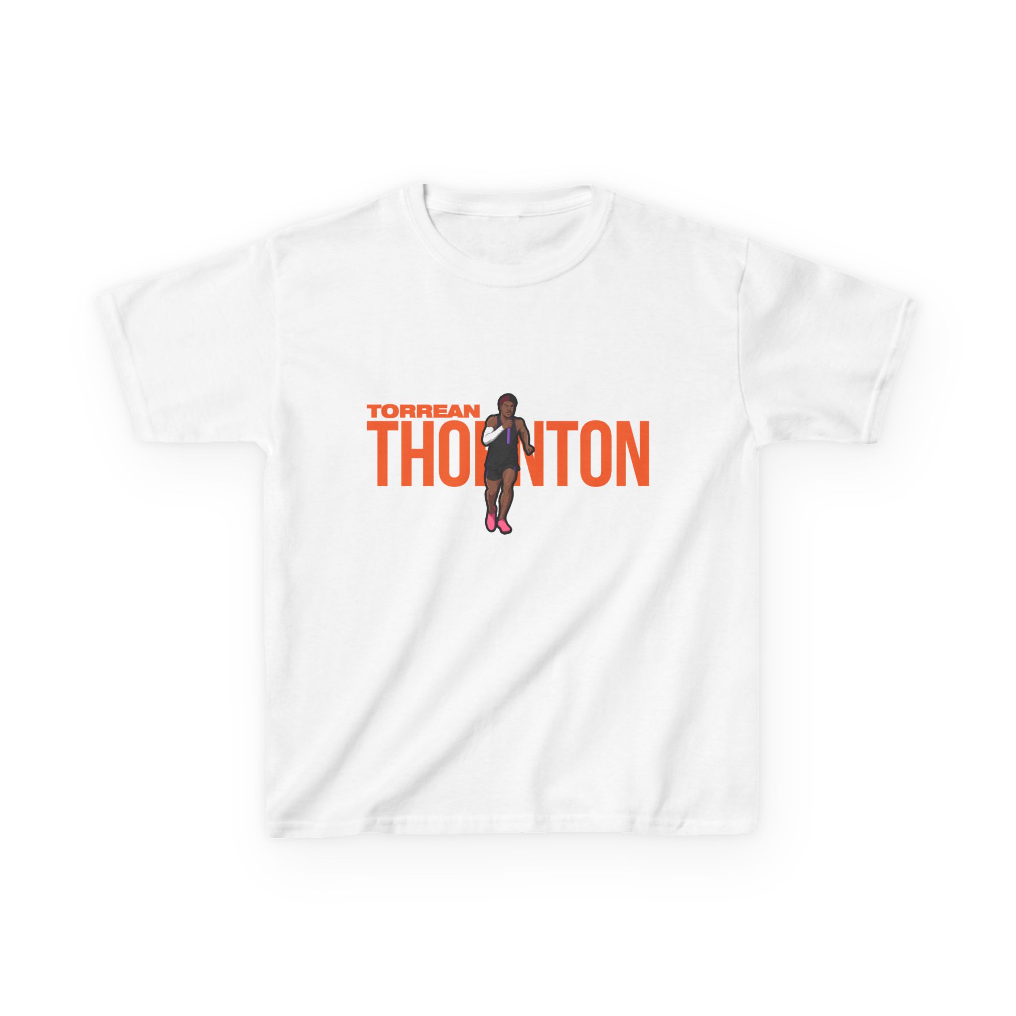 Youth Tee — character_player_name in White