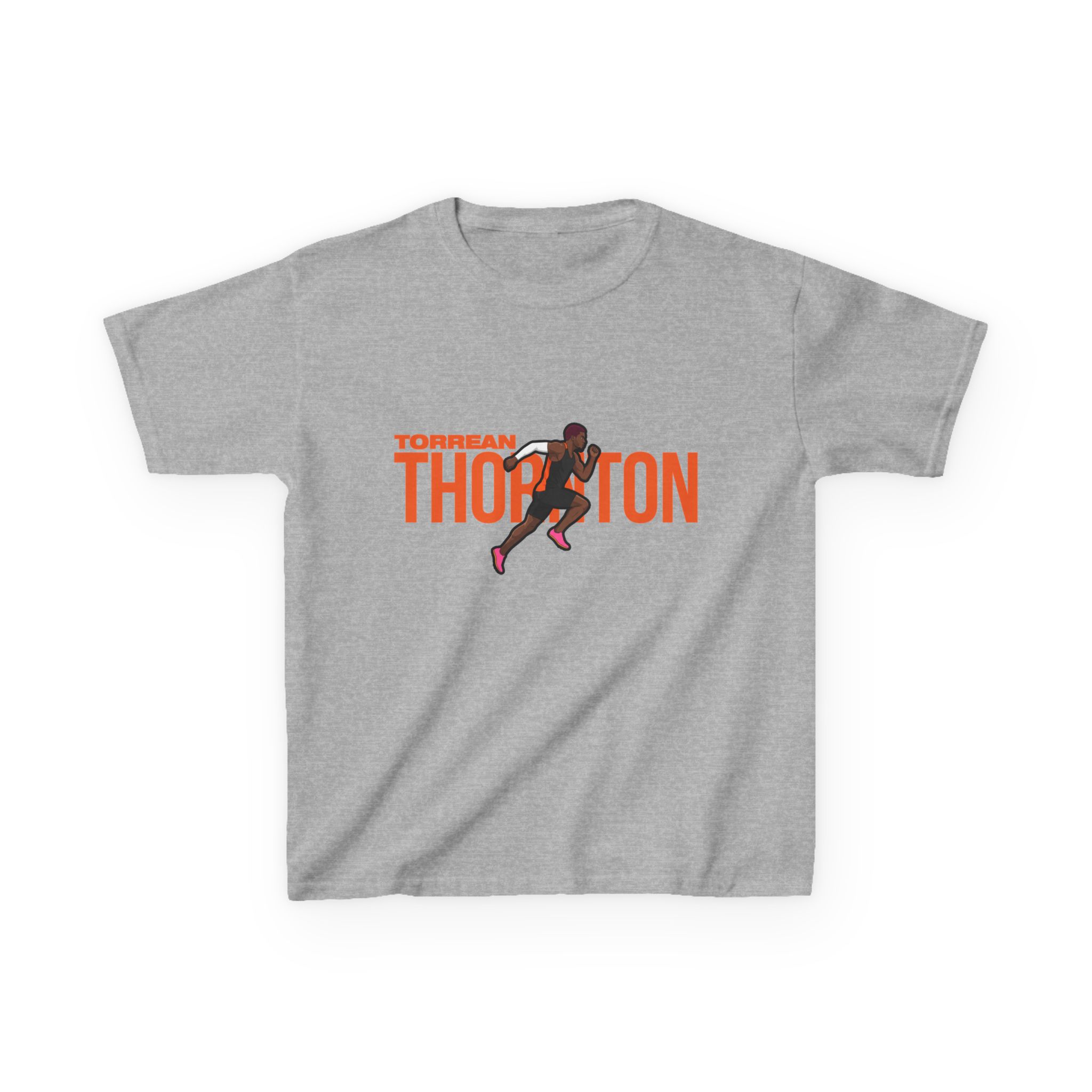 Youth Tee — character_player_name in Grey