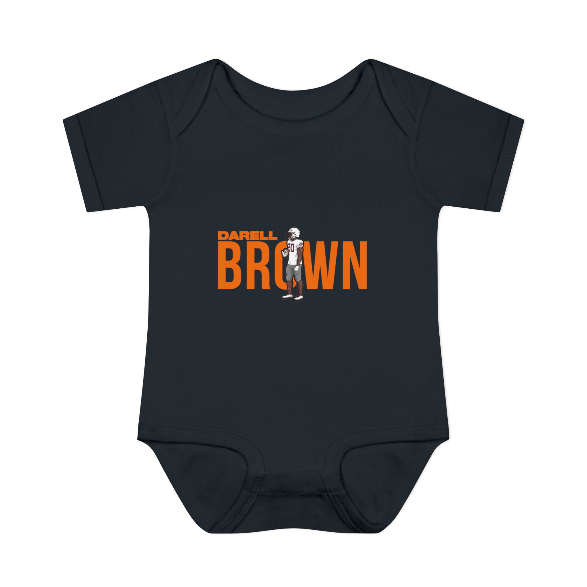 Baby Onesie — character_player_name in Black