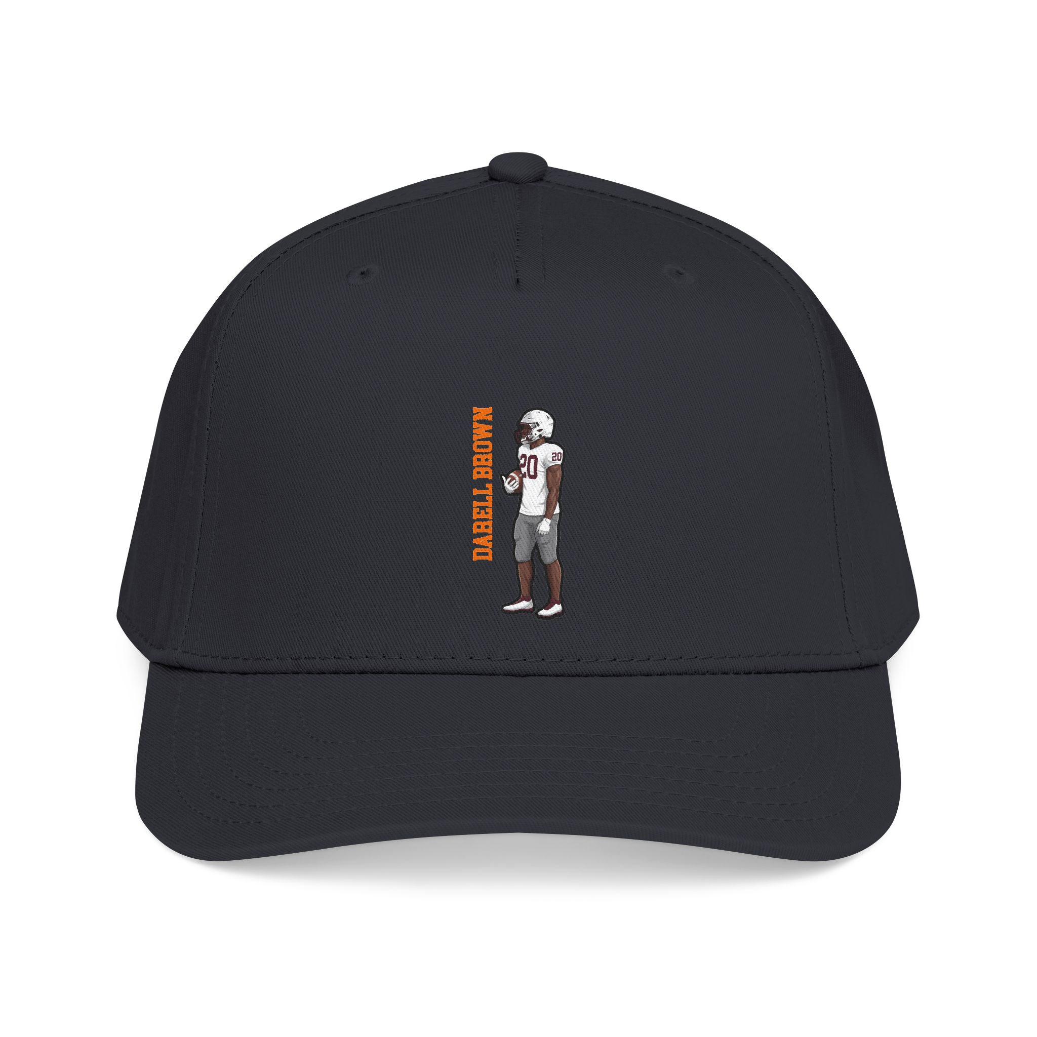 Baseball Cap — character_name_vertical in Black