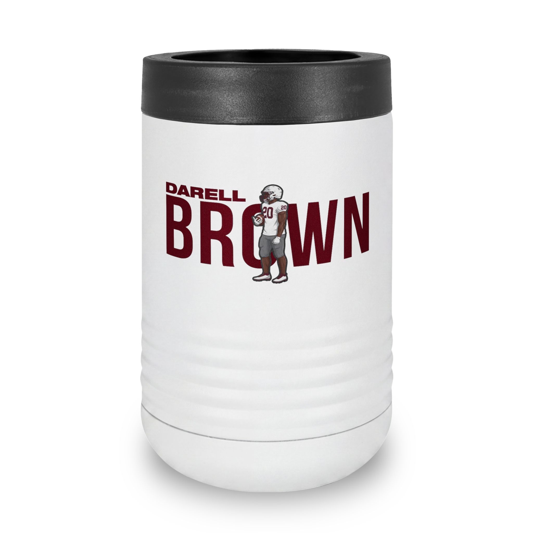 Stainless Can Cooler — character_player_name in White