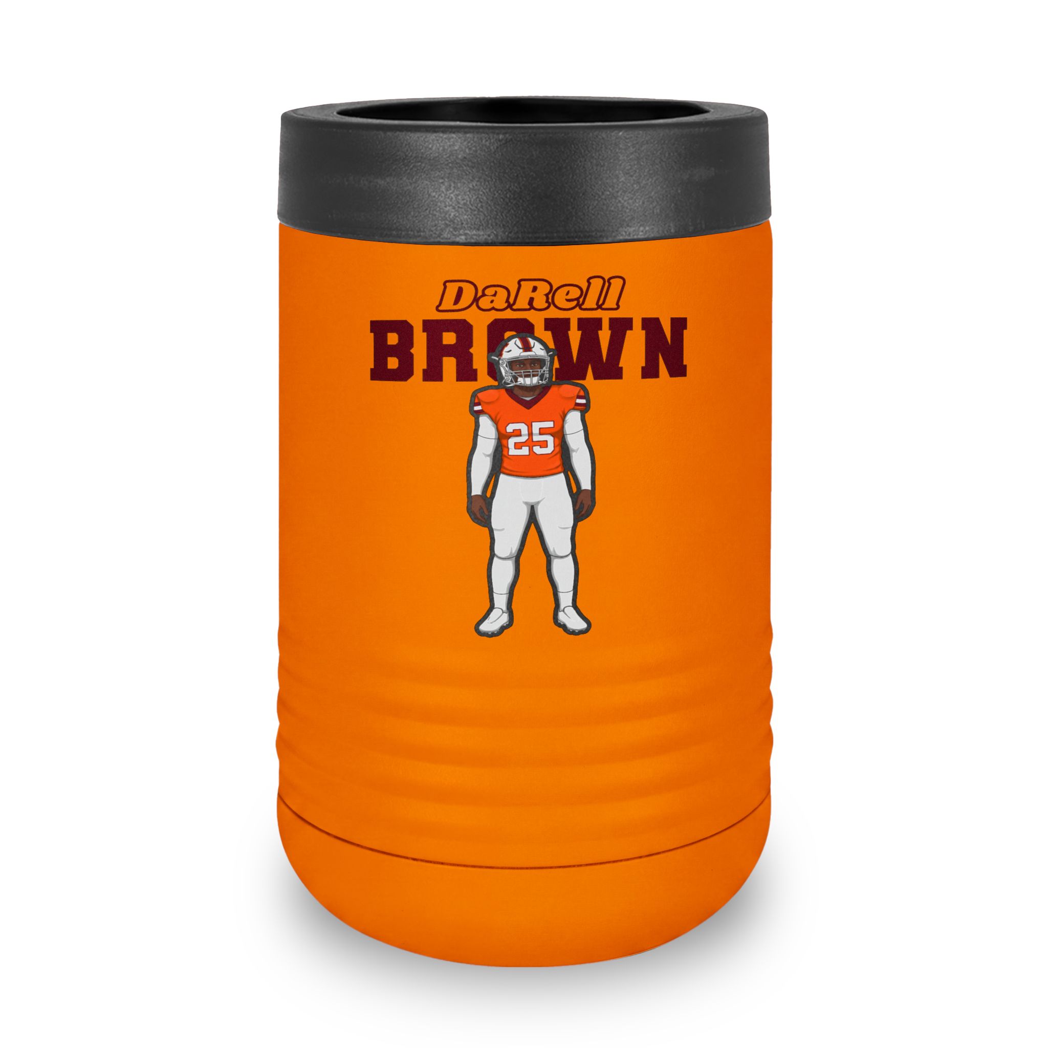 Stainless Can Cooler — character_name_arch in Orange