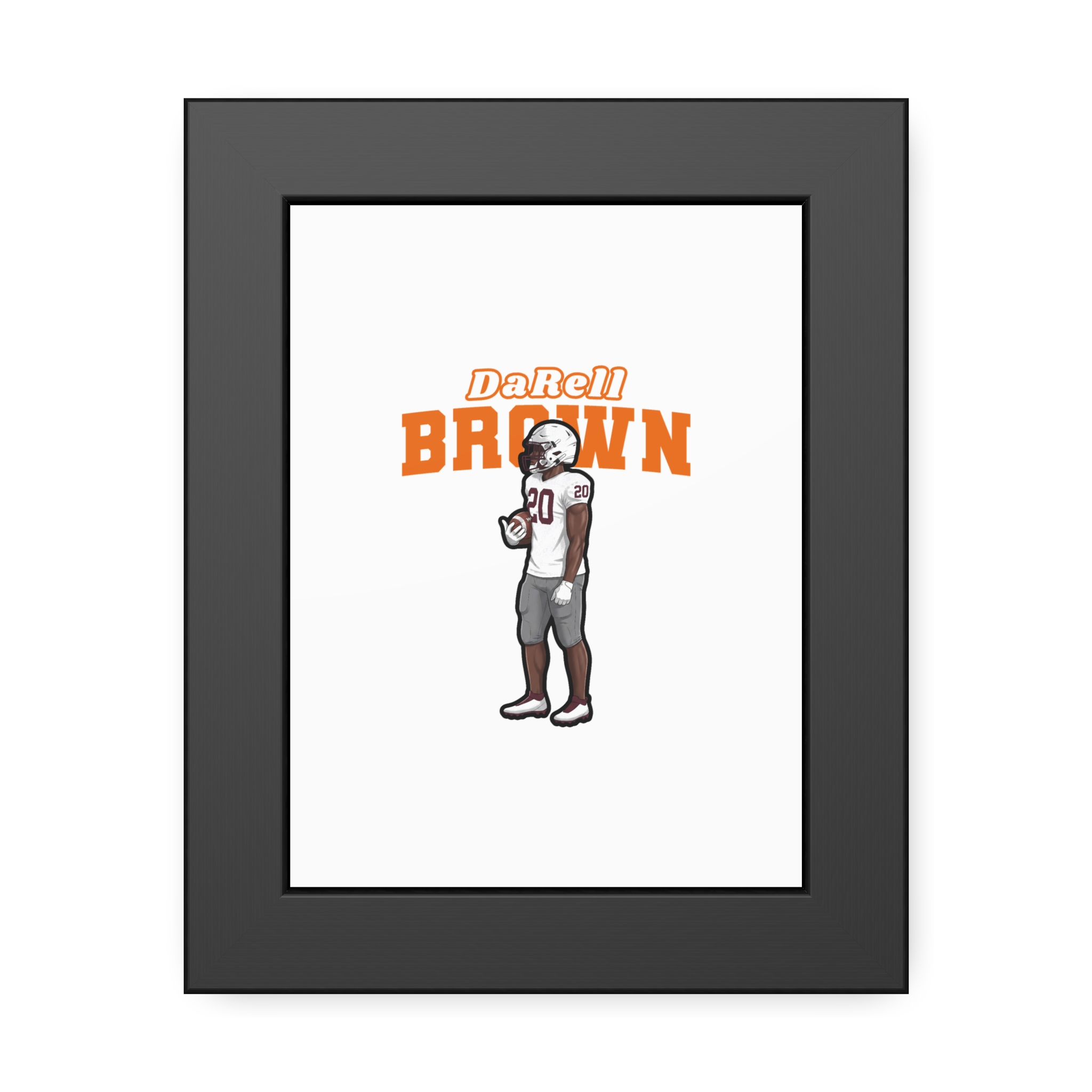 Framed Poster — character_name_arch in Black