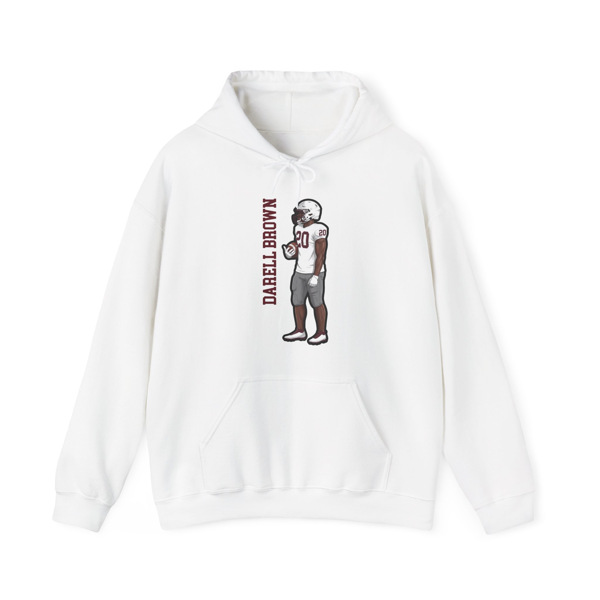 Hoodie — character_name_vertical in White