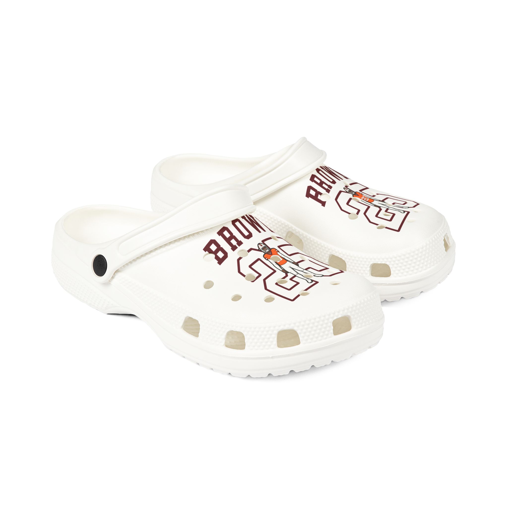 Rubber Clogs — character_shirsey in White