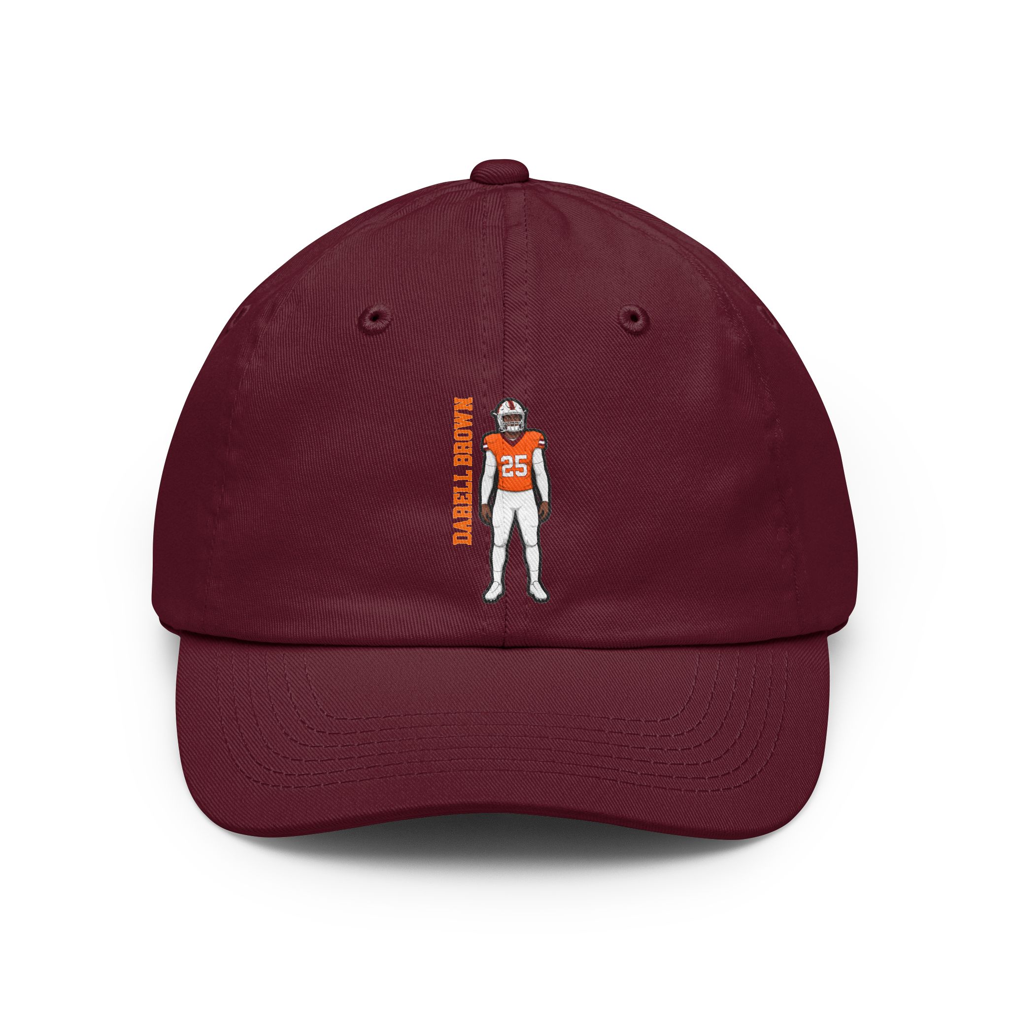 Classic Cap — character_name_vertical in Maroon