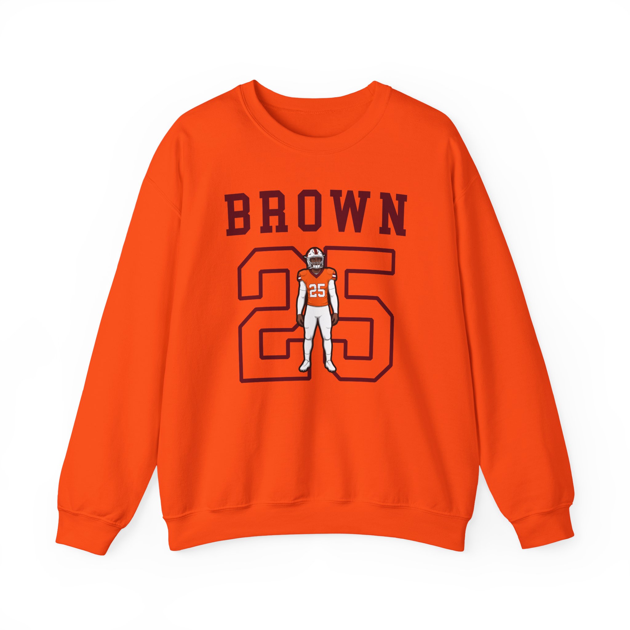 Crewneck Sweatshirt — character_shirsey in Orange