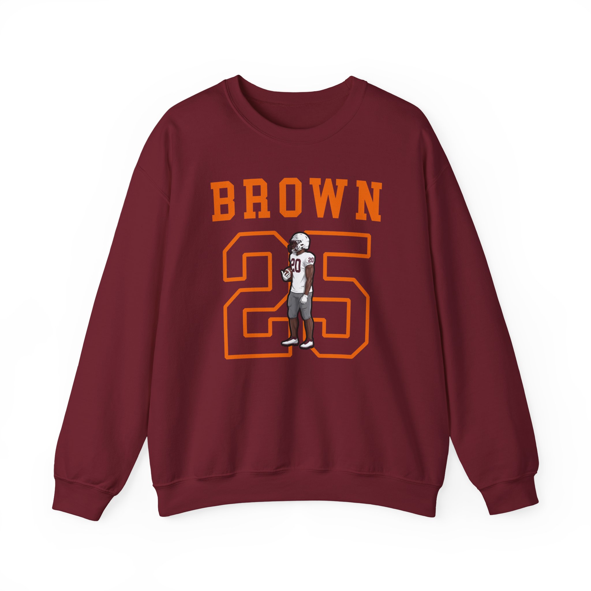Crewneck Sweatshirt — character_shirsey in Garnet