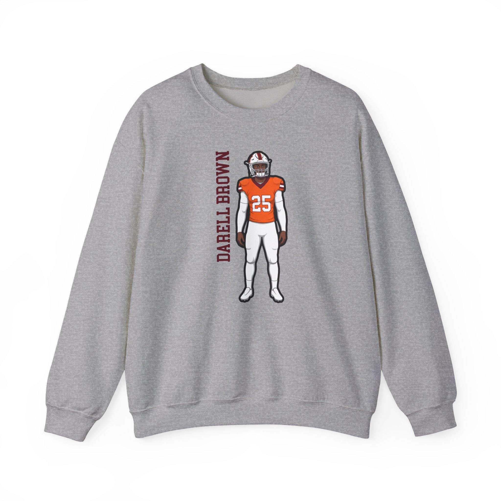Crewneck Sweatshirt — character_name_vertical in Grey