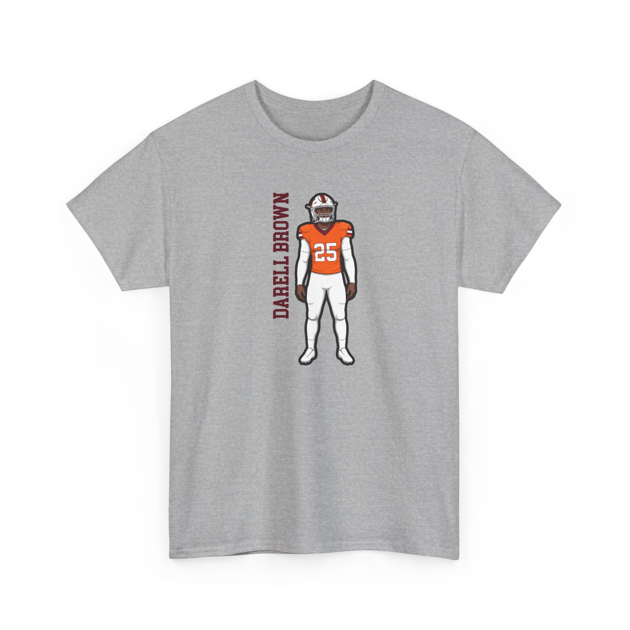 Tee — character_name_vertical in Grey