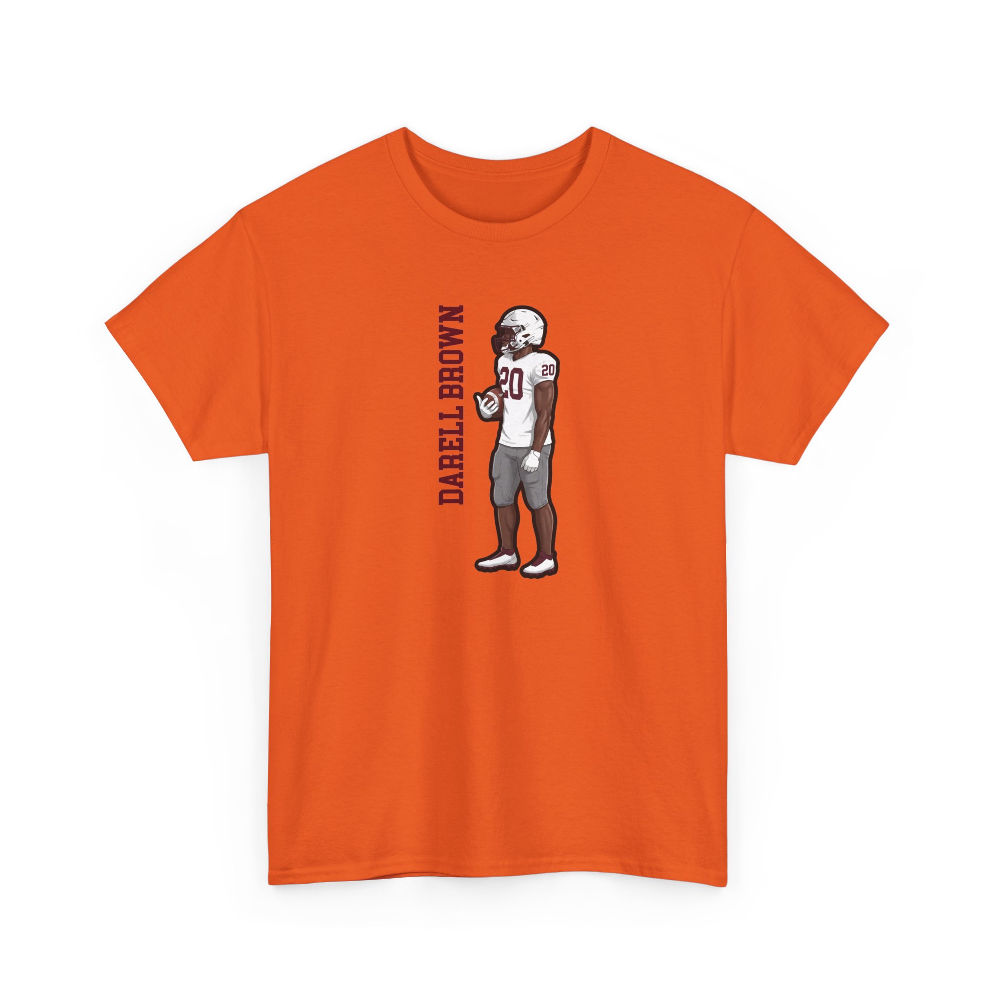 Tee — character_name_vertical in Orange