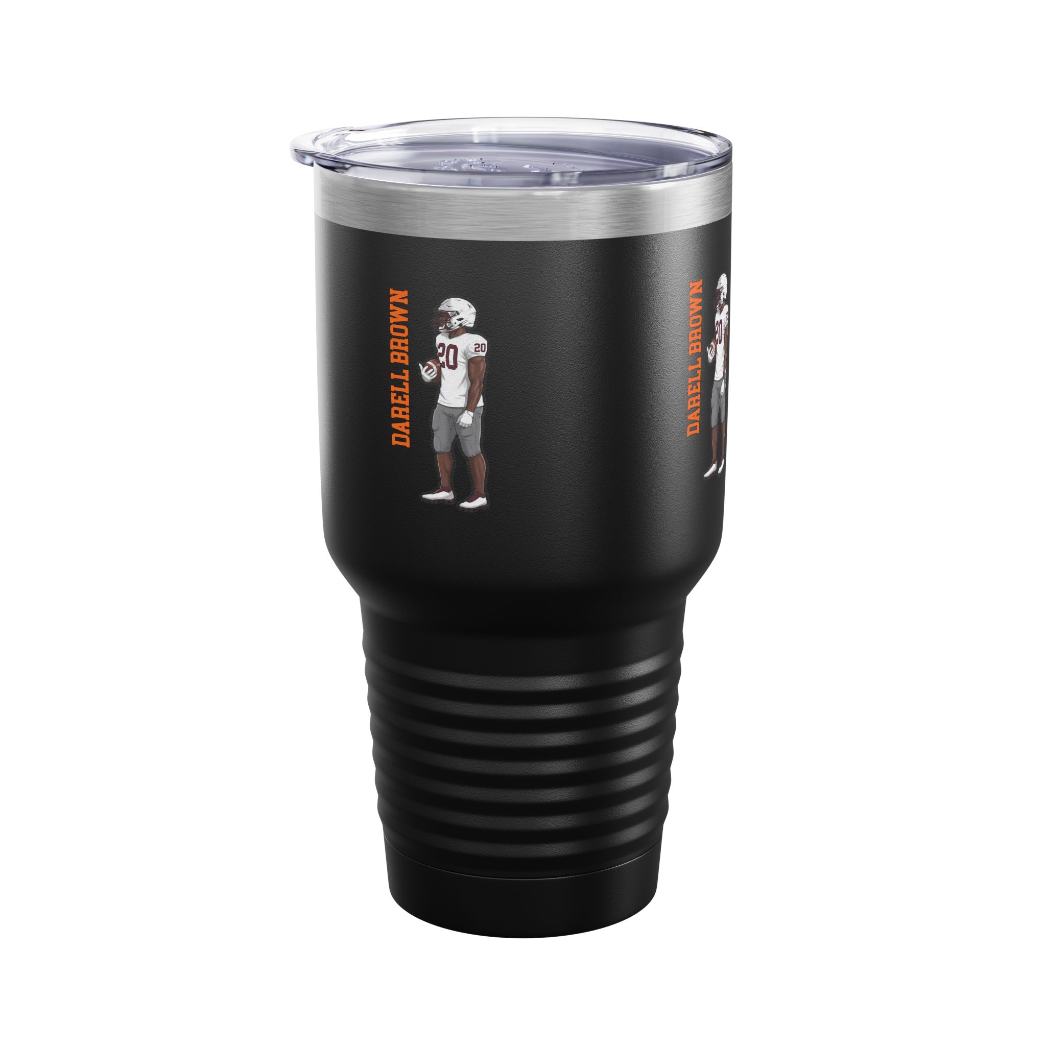 30oz Tumbler — character_name_vertical in Black