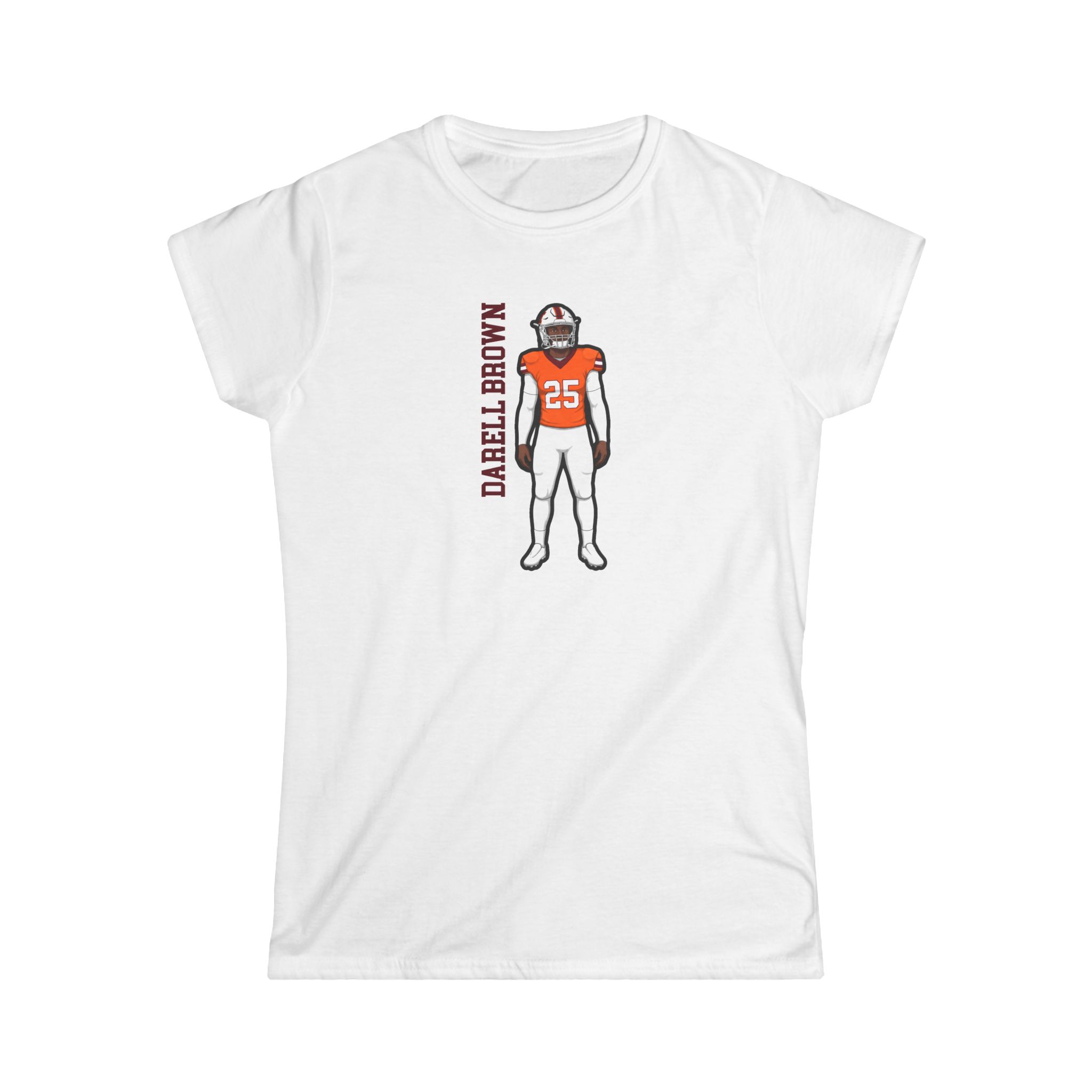 Women's Softstyle Tee — character_name_vertical in White