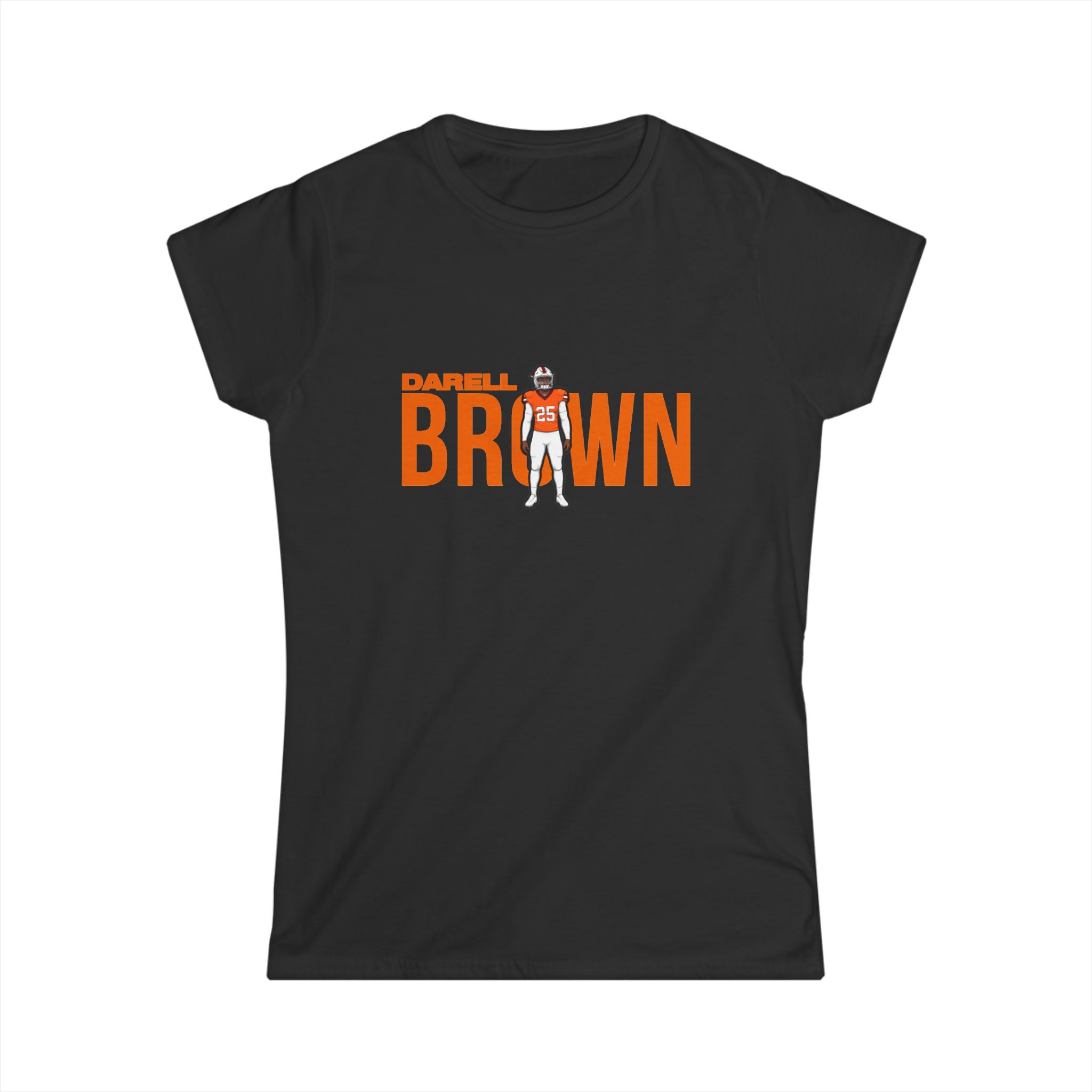 Women's Softstyle Tee — character_player_name in Black