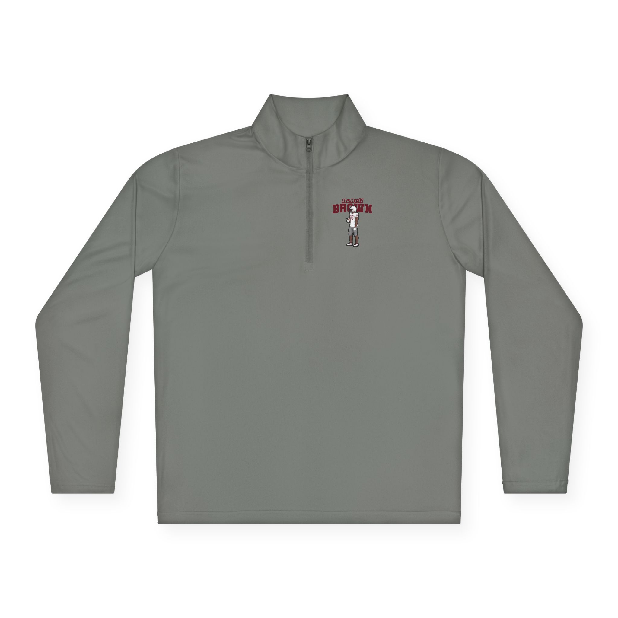 Q-Zip Pullover — character_name_arch in Grey