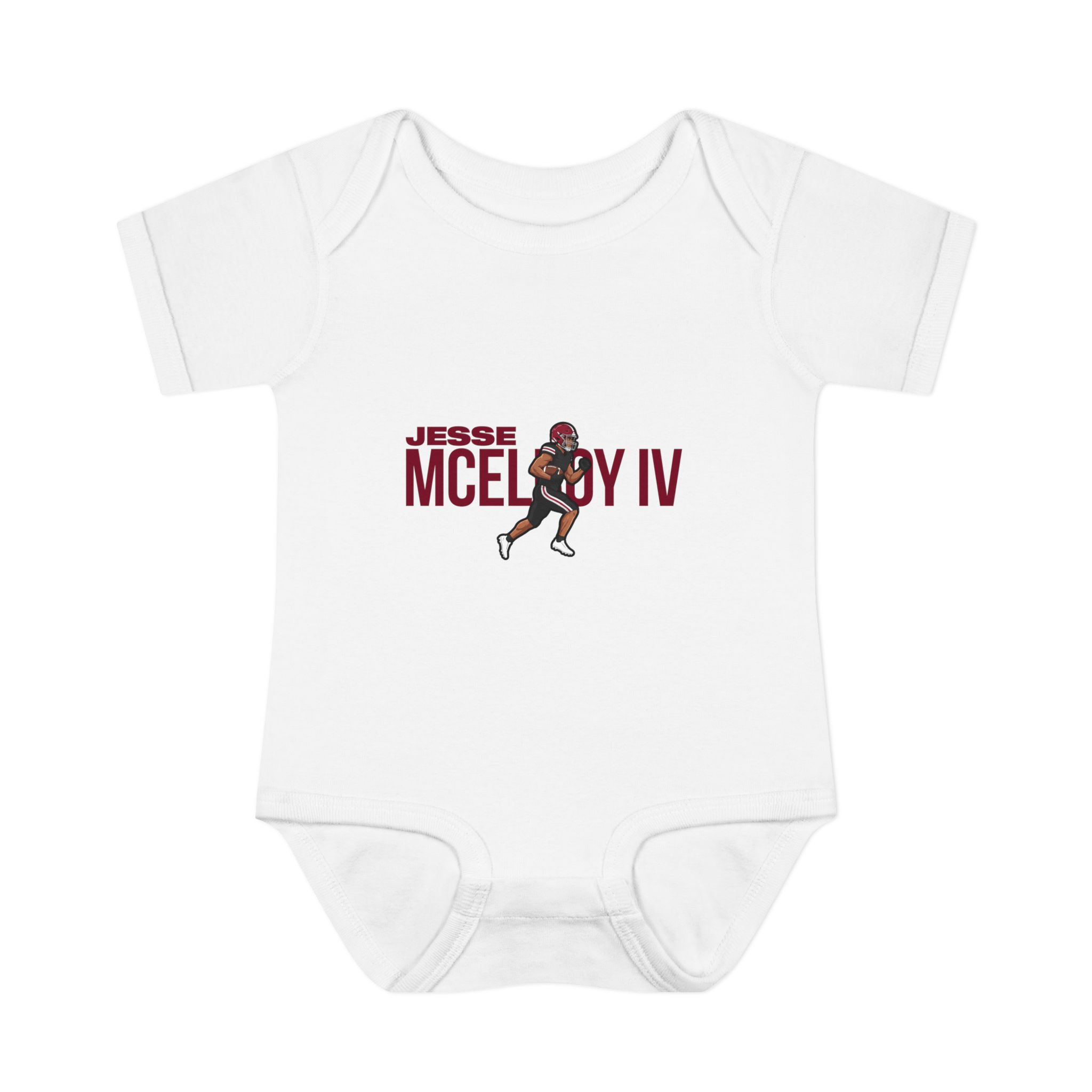 Baby Onesie — character_player_name in White