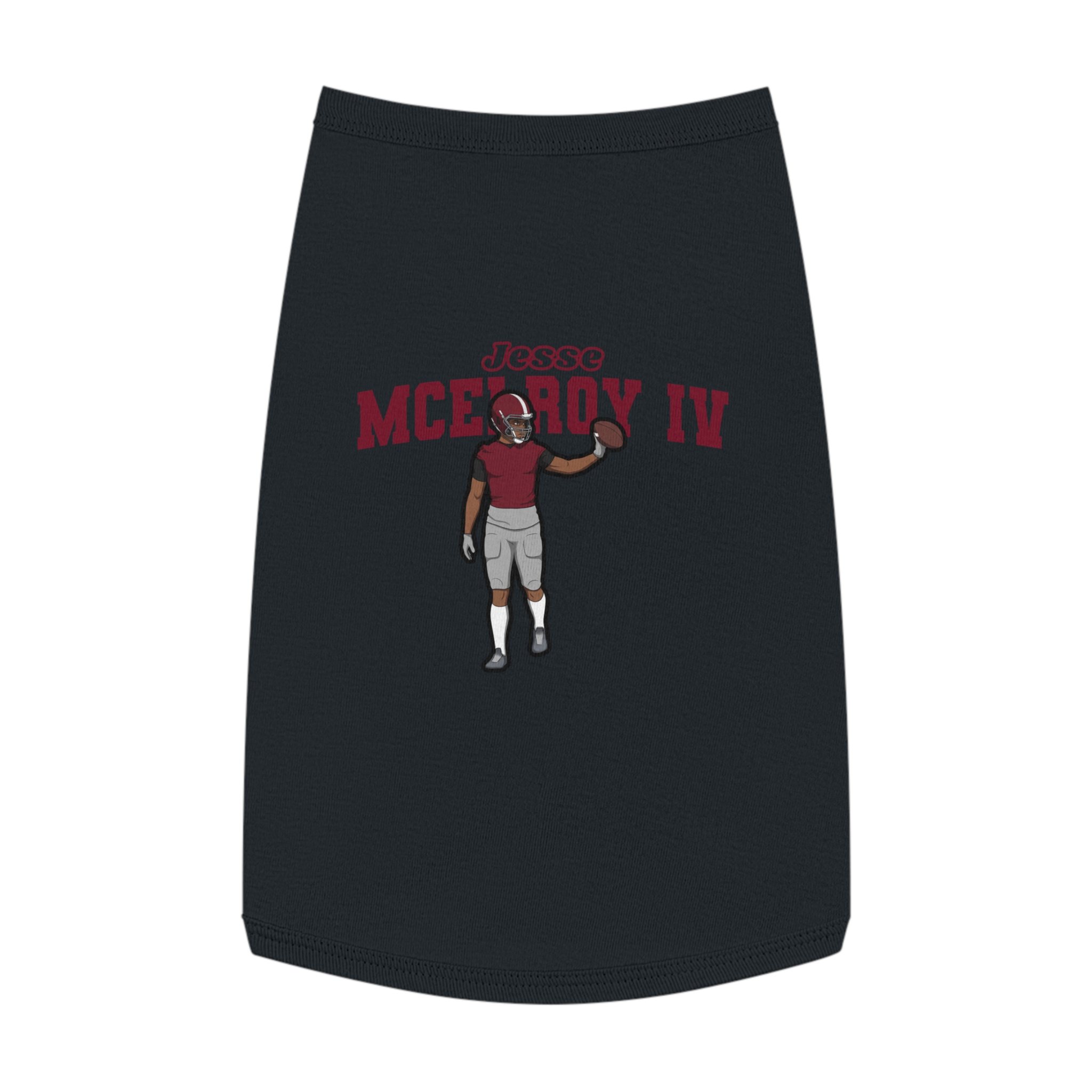 Pet Tank Top — character_name_arch in White