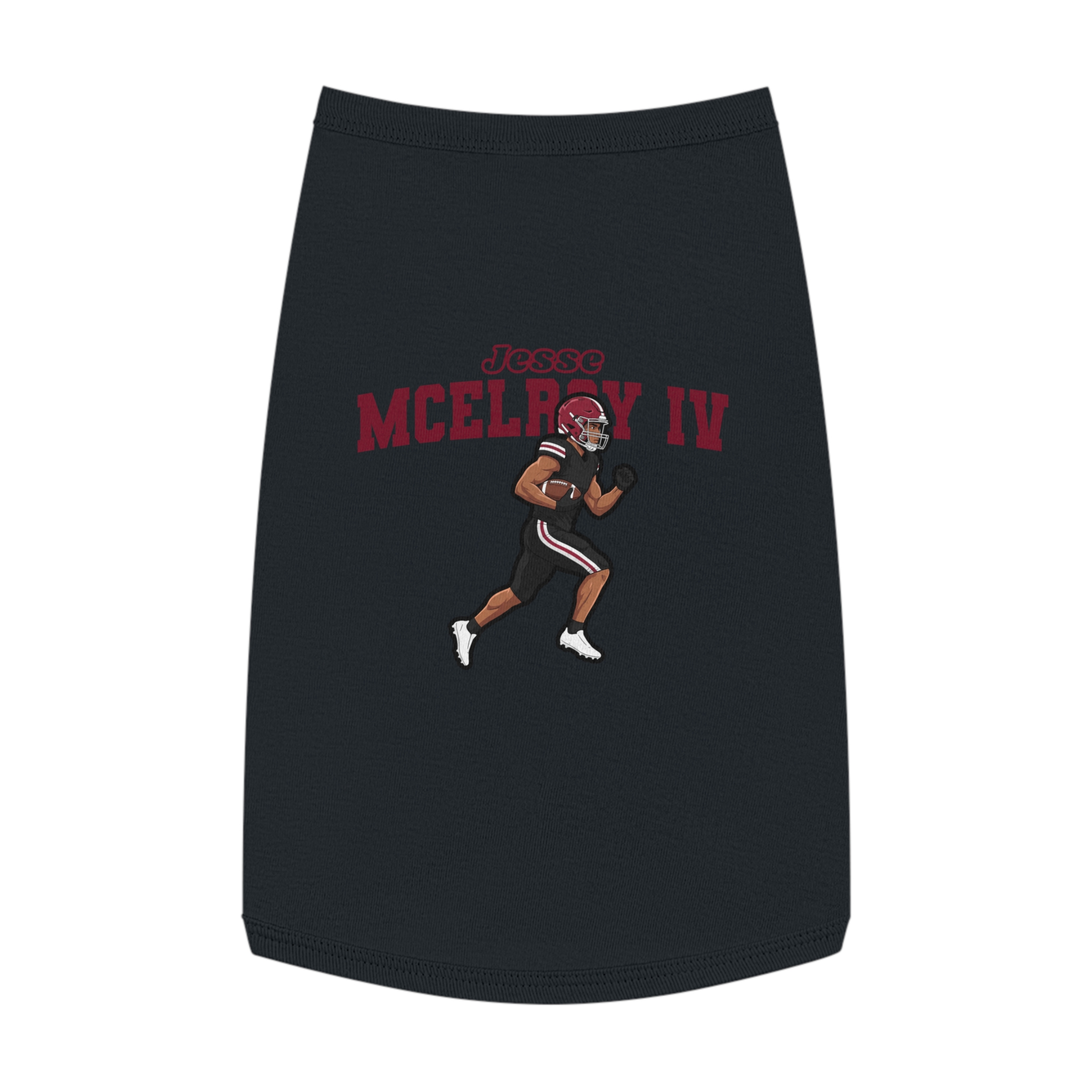 Pet Tank Top — character_name_arch in Black