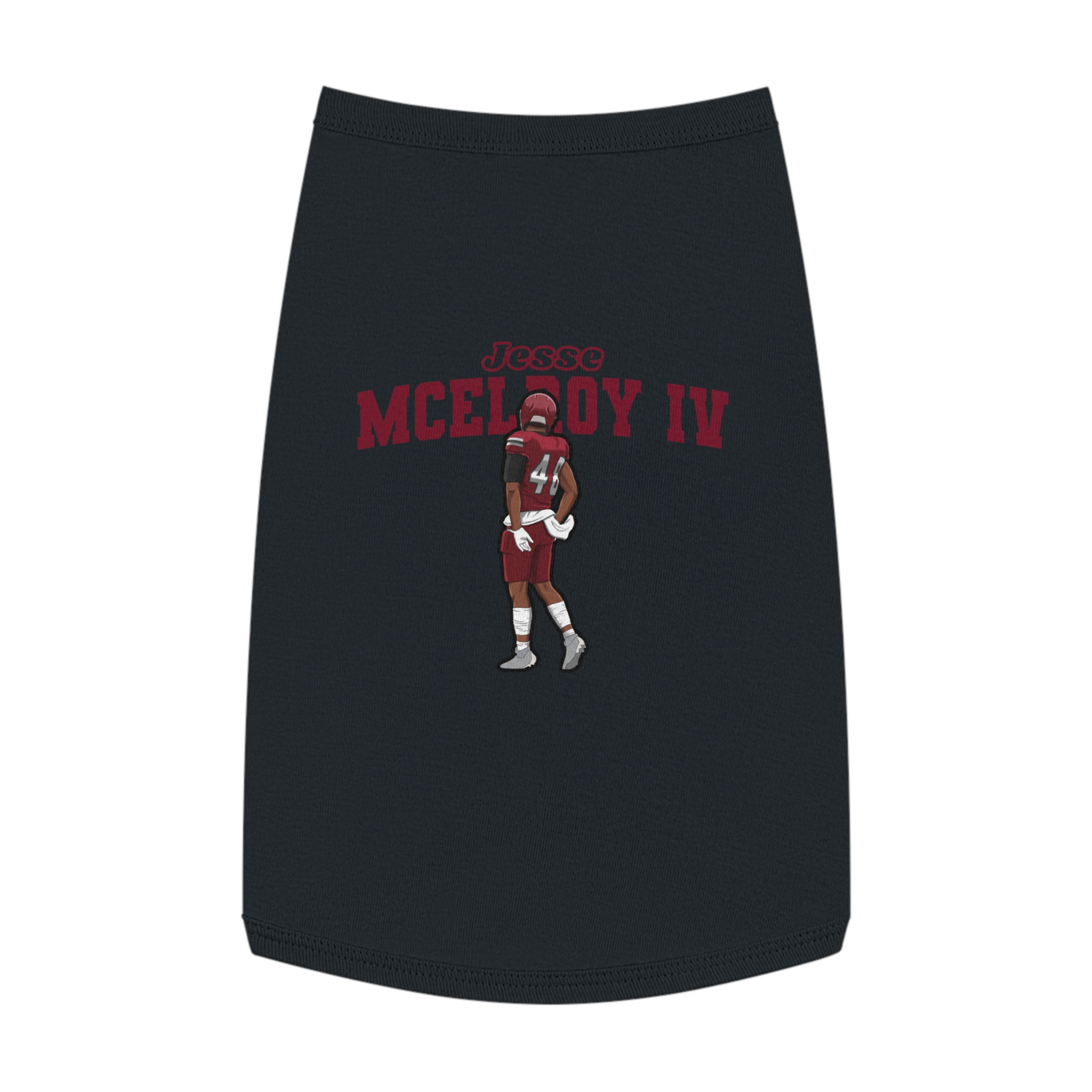 Pet Tank Top — character_name_arch in White