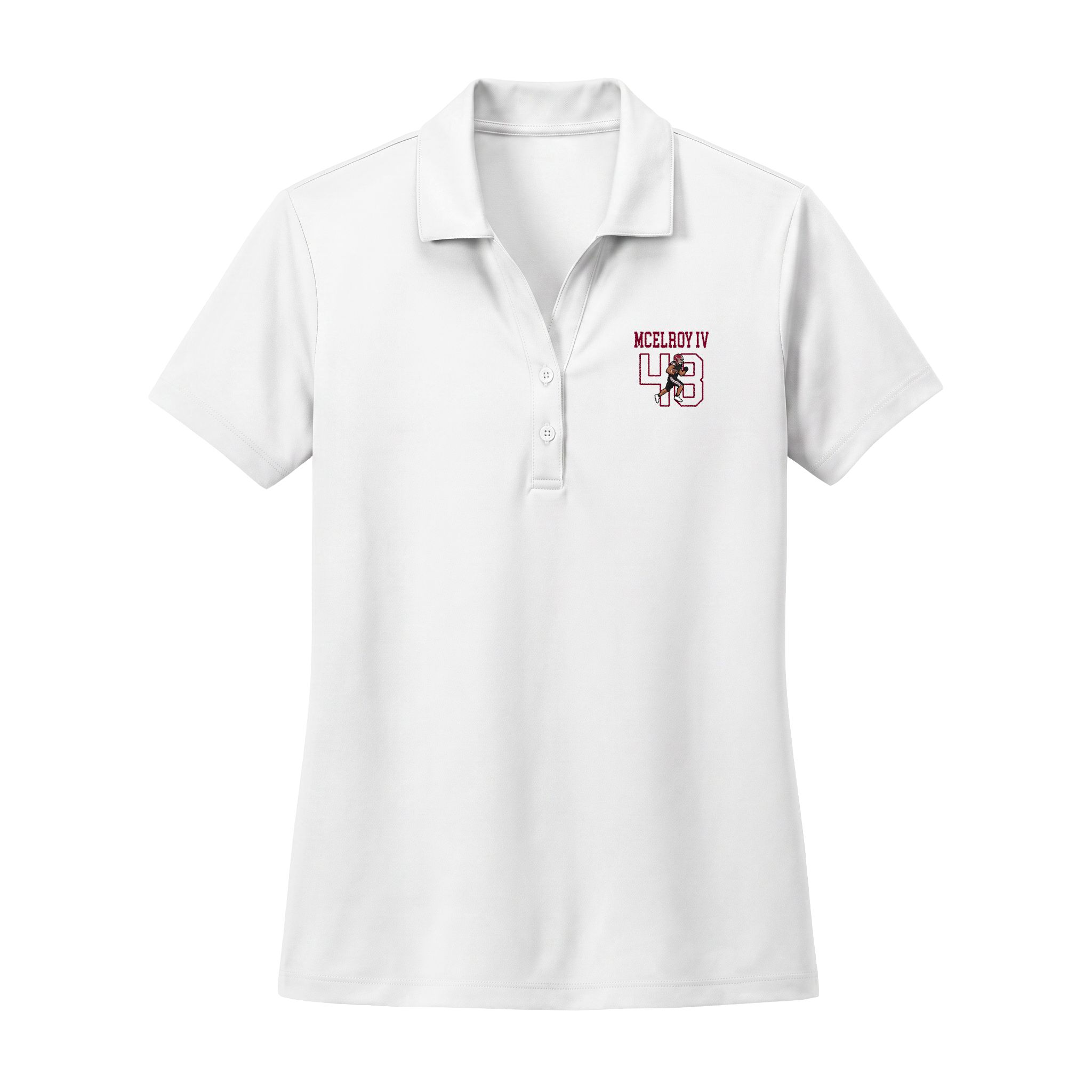 Women's Polo — character_shirsey in White