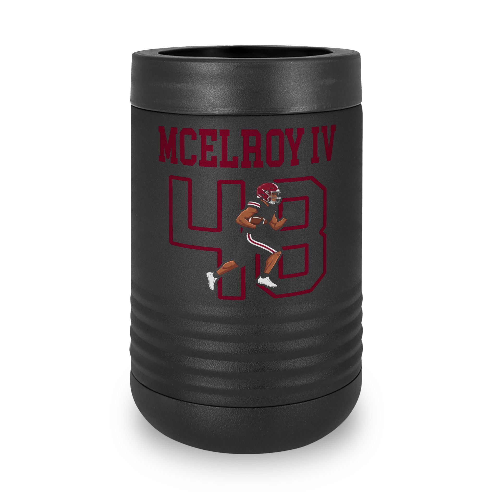 Stainless Can Cooler — character_shirsey in Black