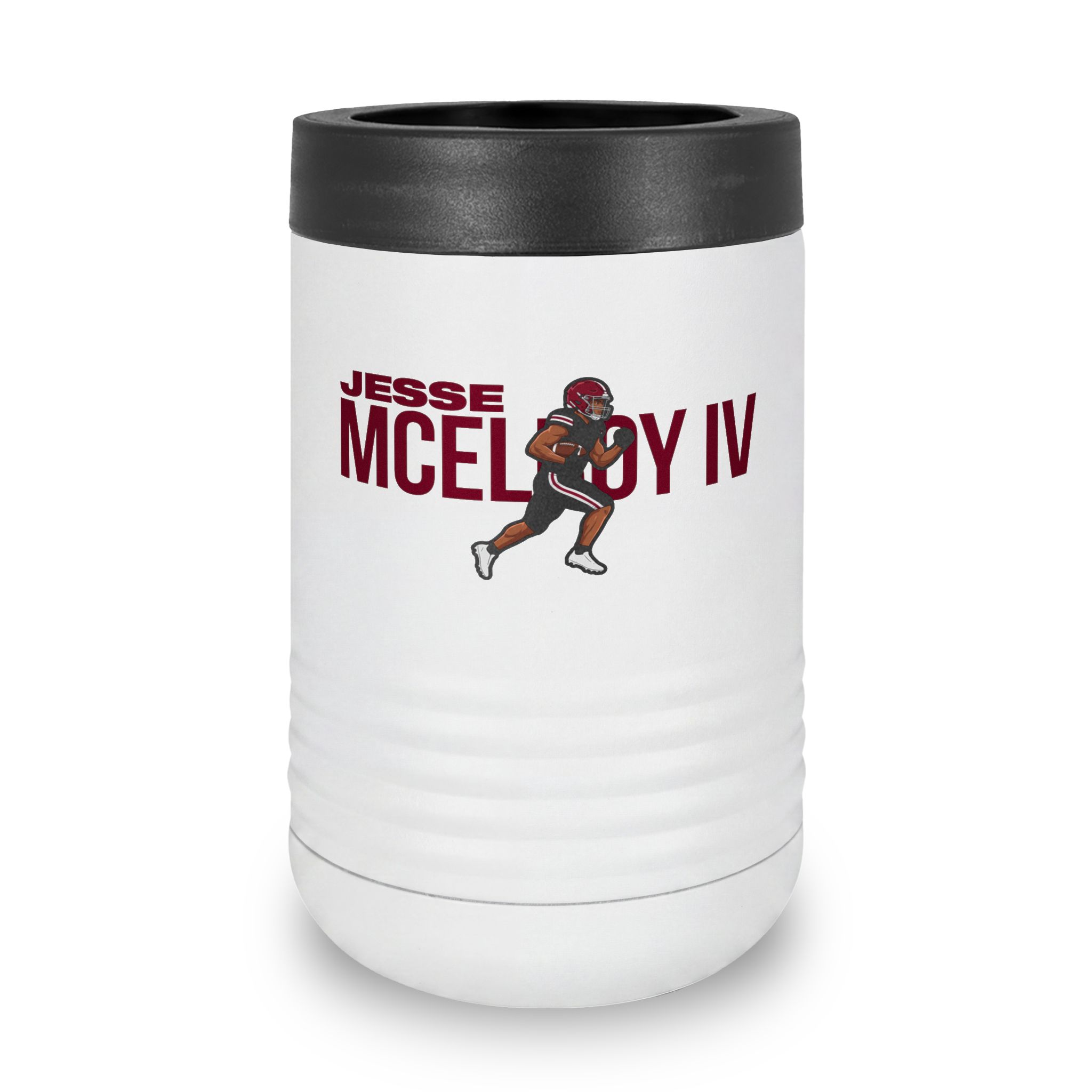 Stainless Can Cooler — character_player_name in White