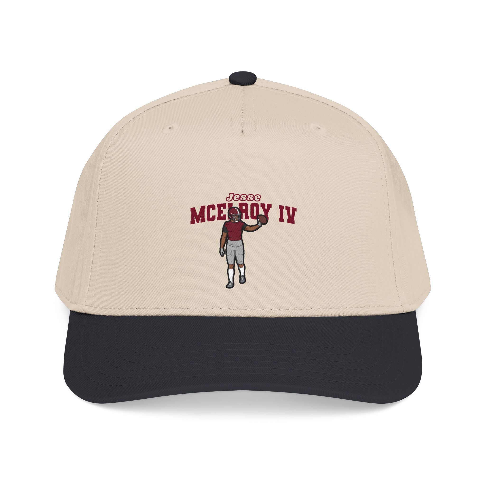 Baseball Cap — character_name_arch in Black / Natural
