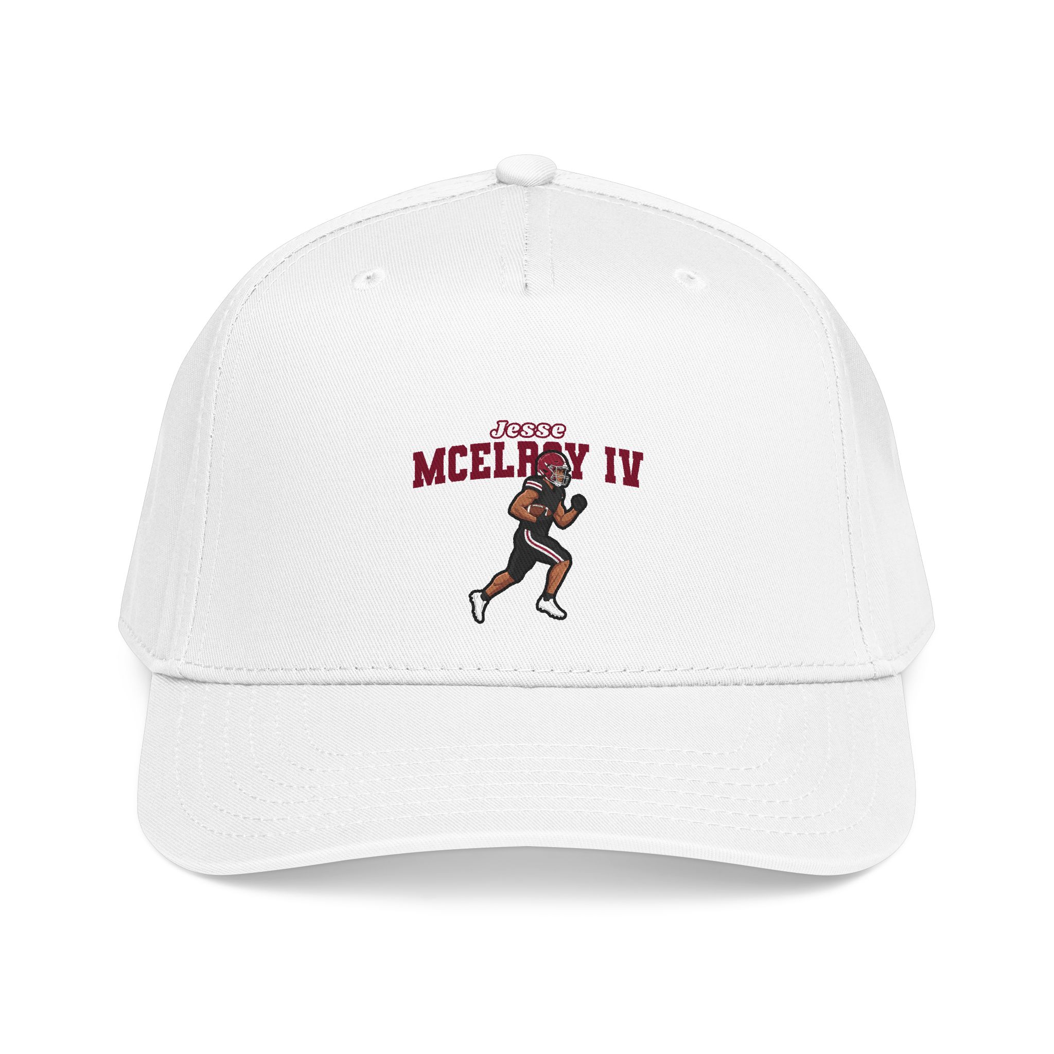 Baseball Cap — character_name_arch in White