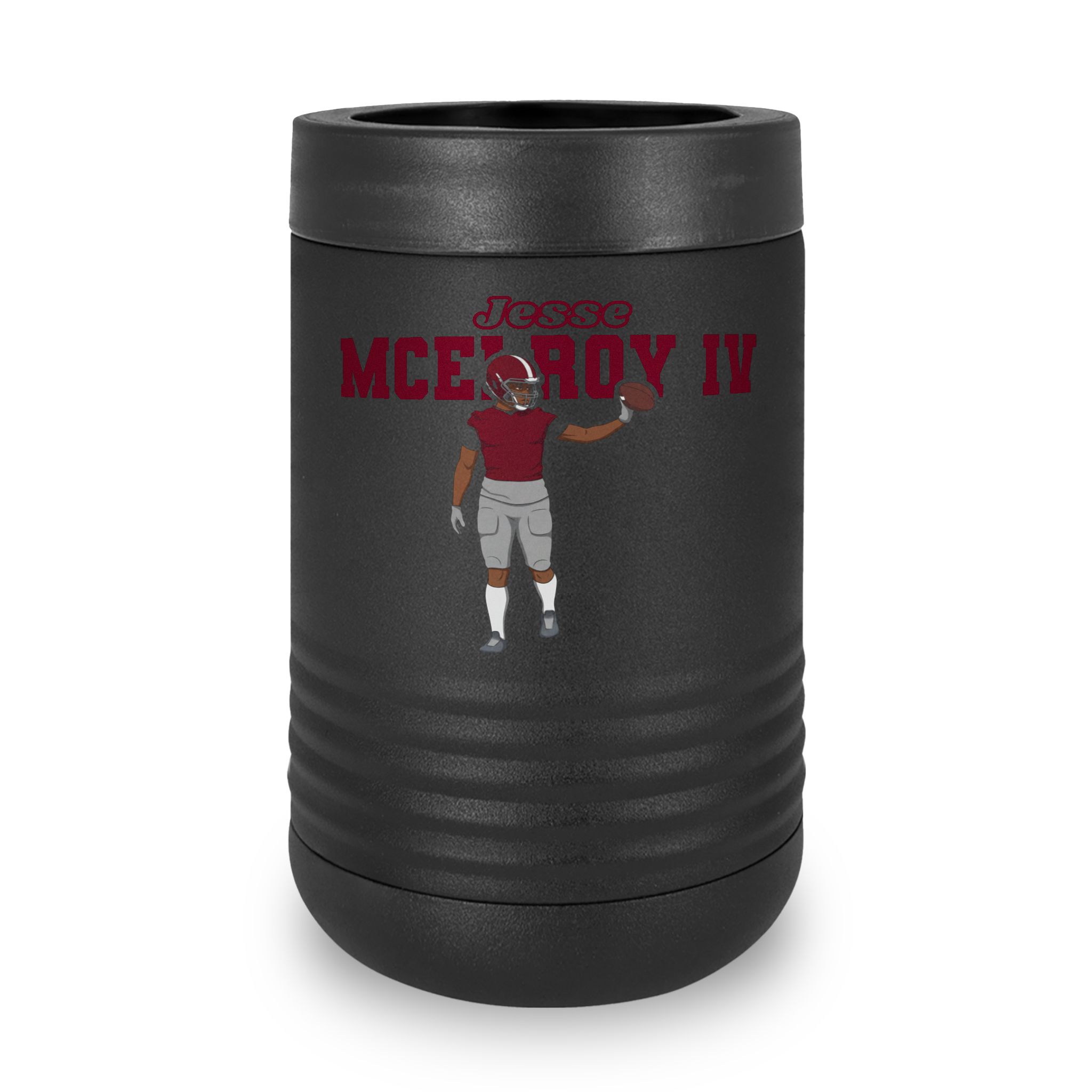 Stainless Can Cooler — character_name_arch in Black