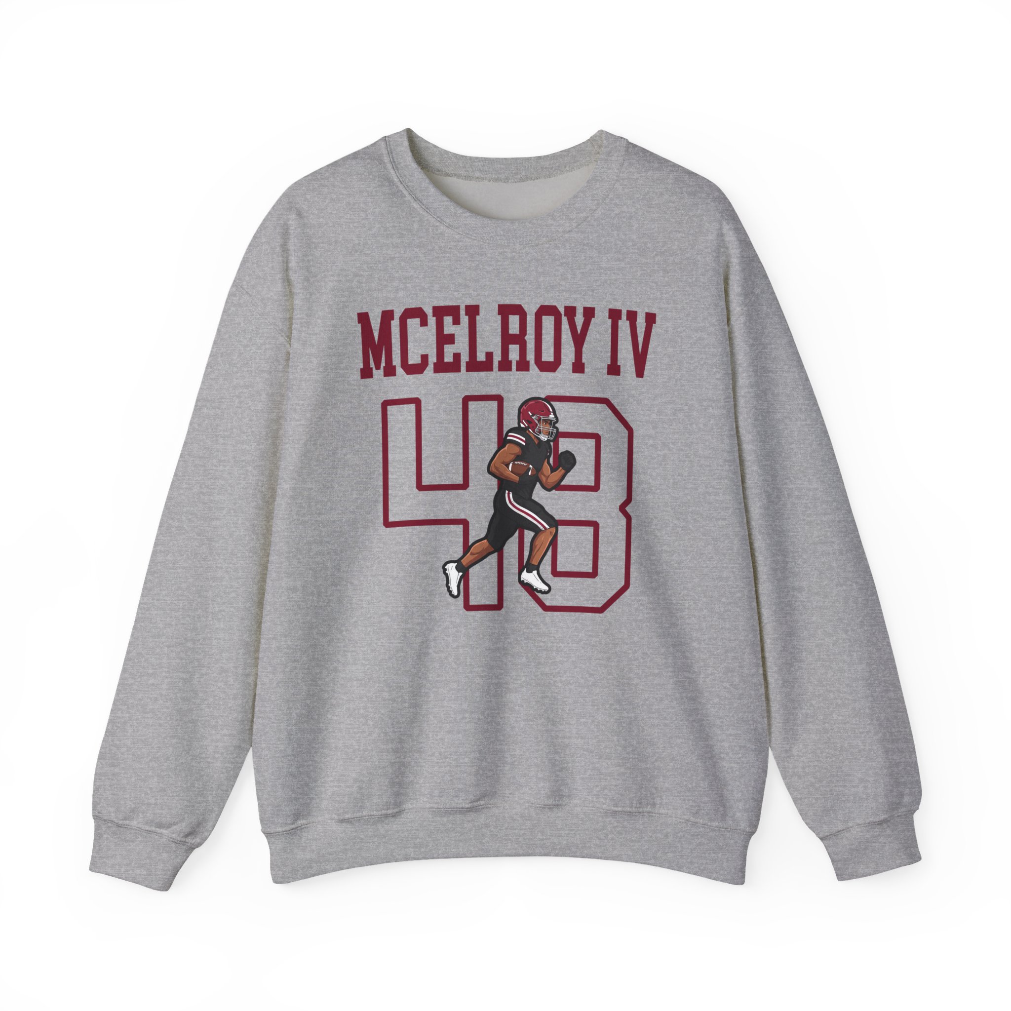 Crewneck Sweatshirt — character_shirsey in Grey