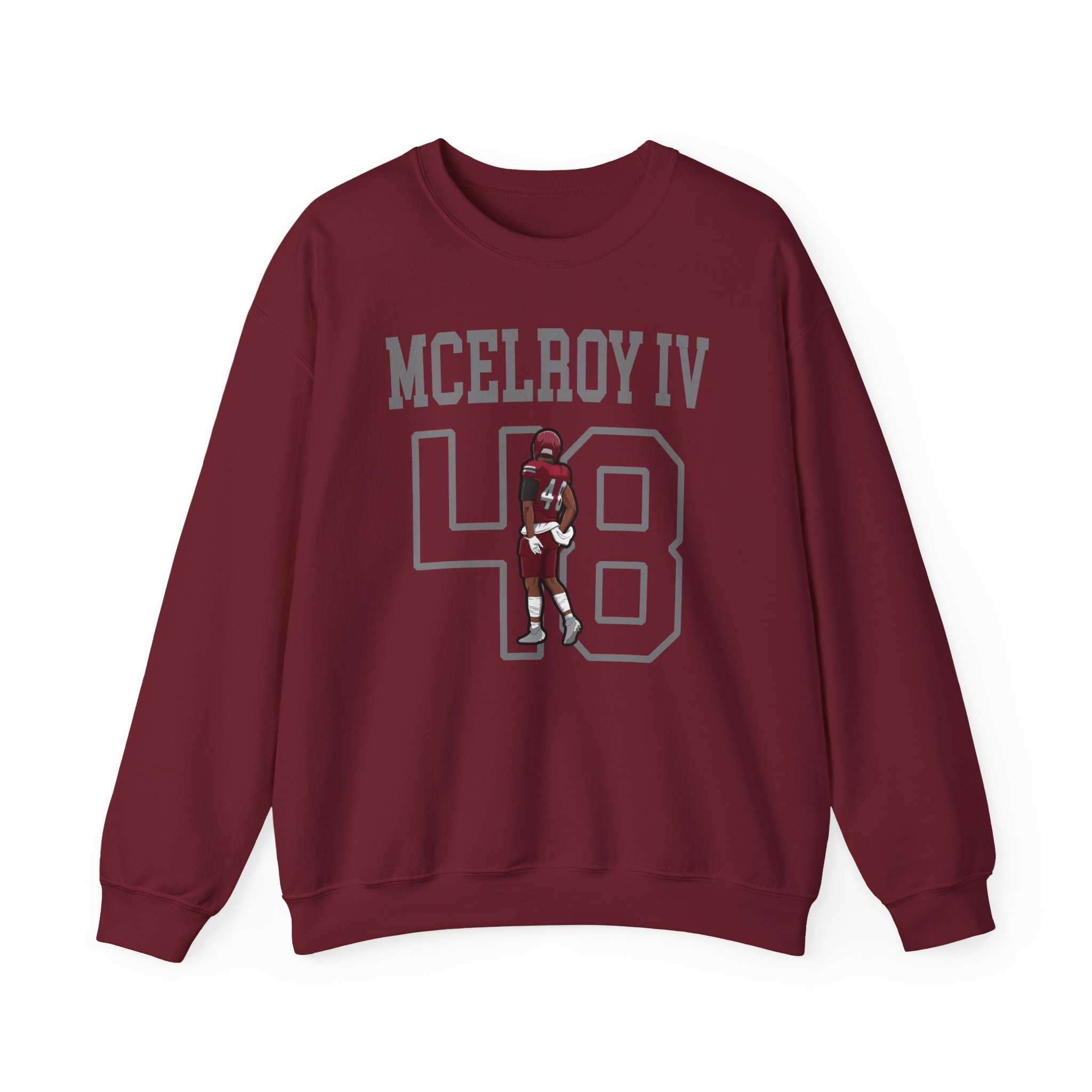 Crewneck Sweatshirt — character_shirsey in Garnet
