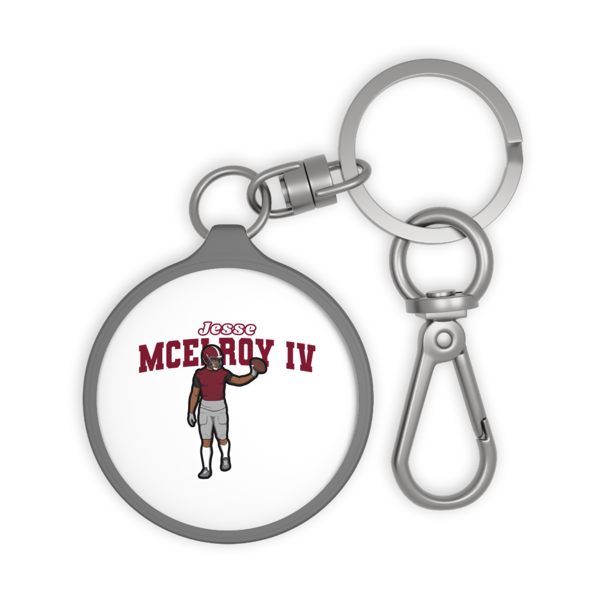 Keychain — character_name_arch in Grey