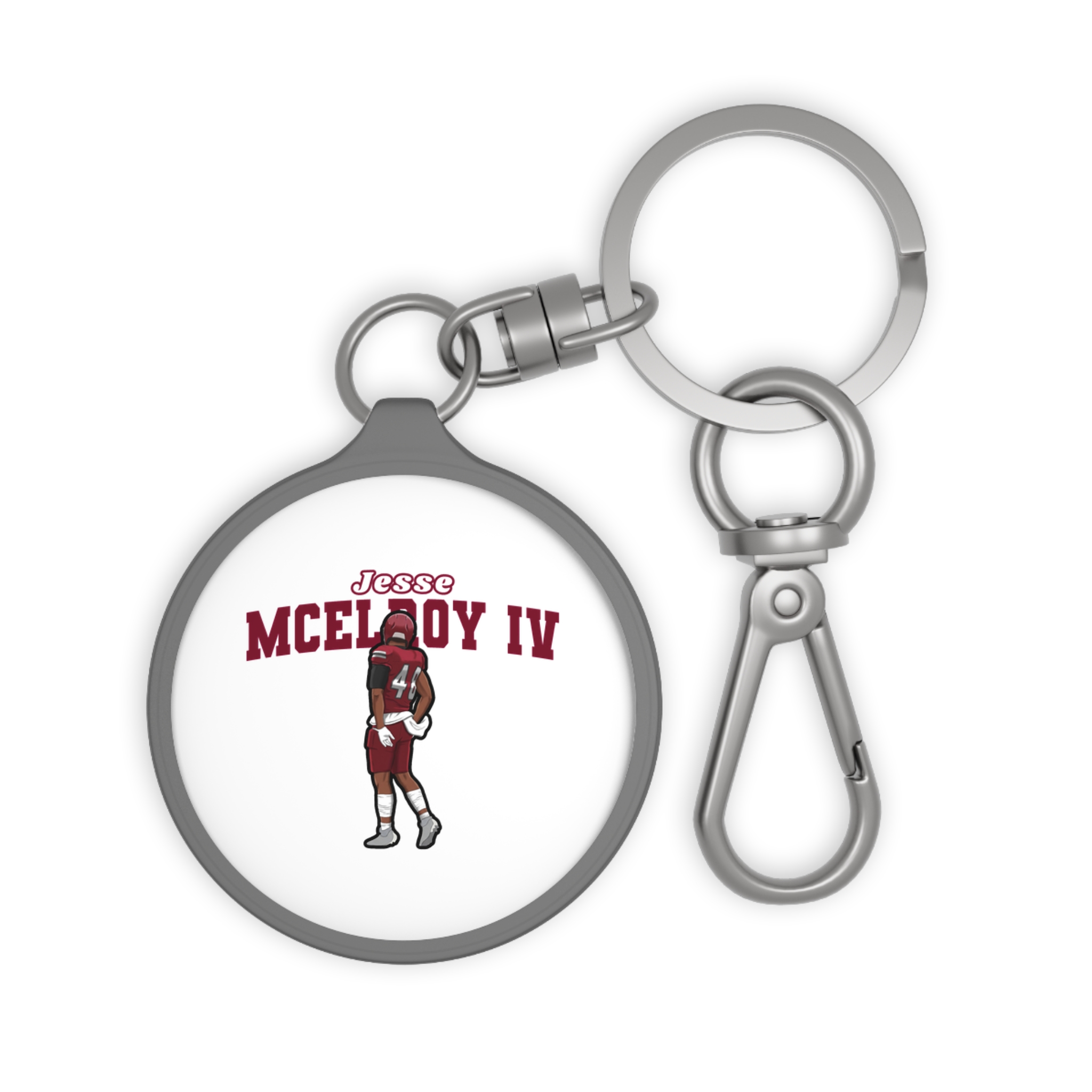 Keychain — character_name_arch in Grey