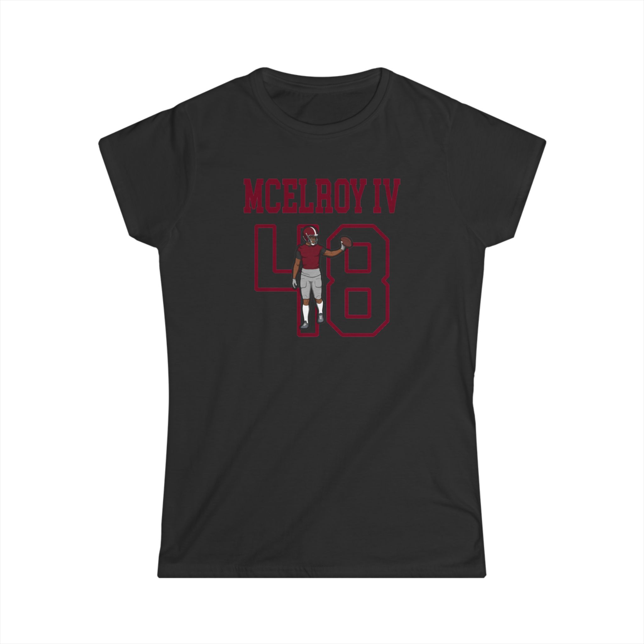 Women's Softstyle Tee — character_shirsey in Black