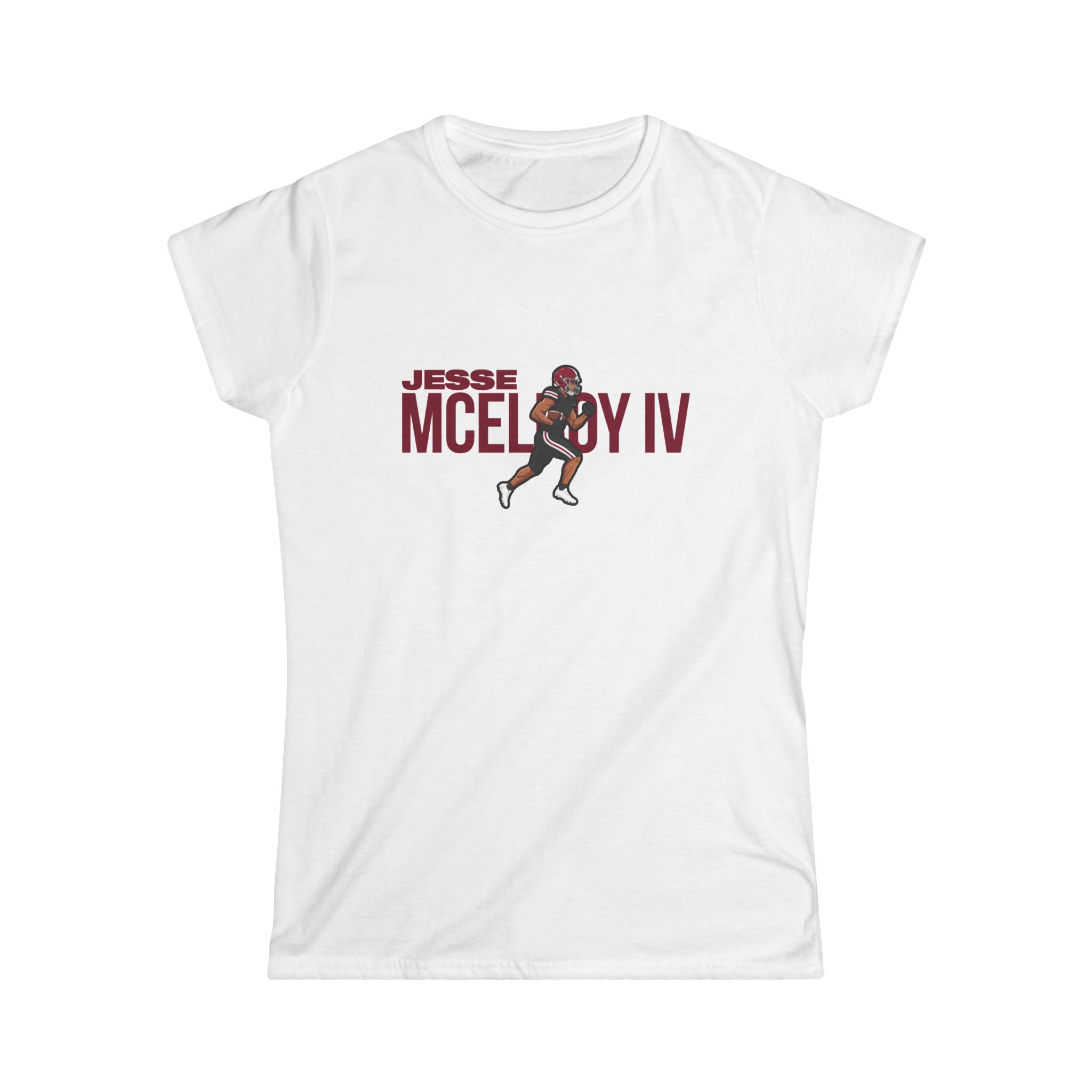 Women's Softstyle Tee — character_player_name in White