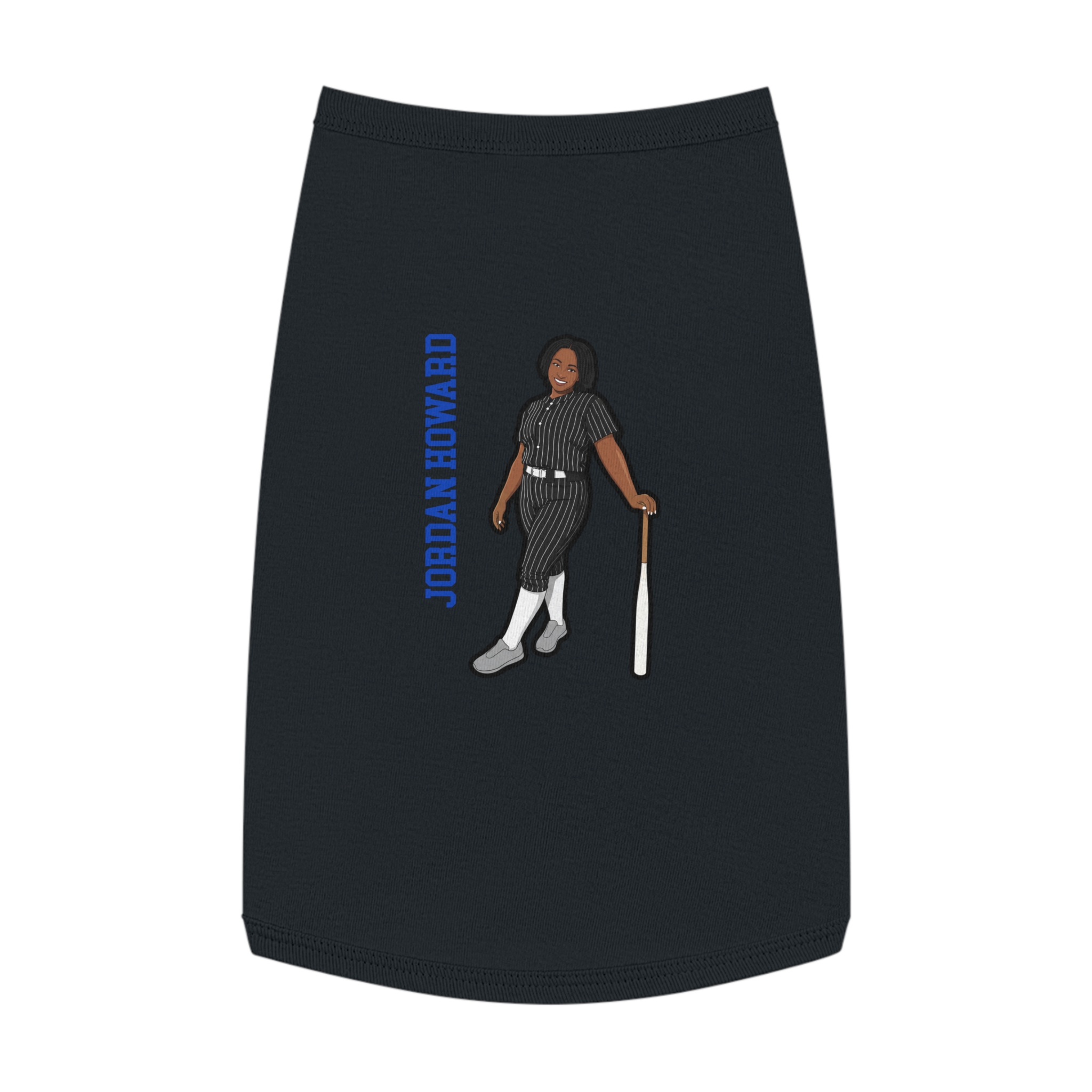Pet Tank Top — character_name_vertical in White