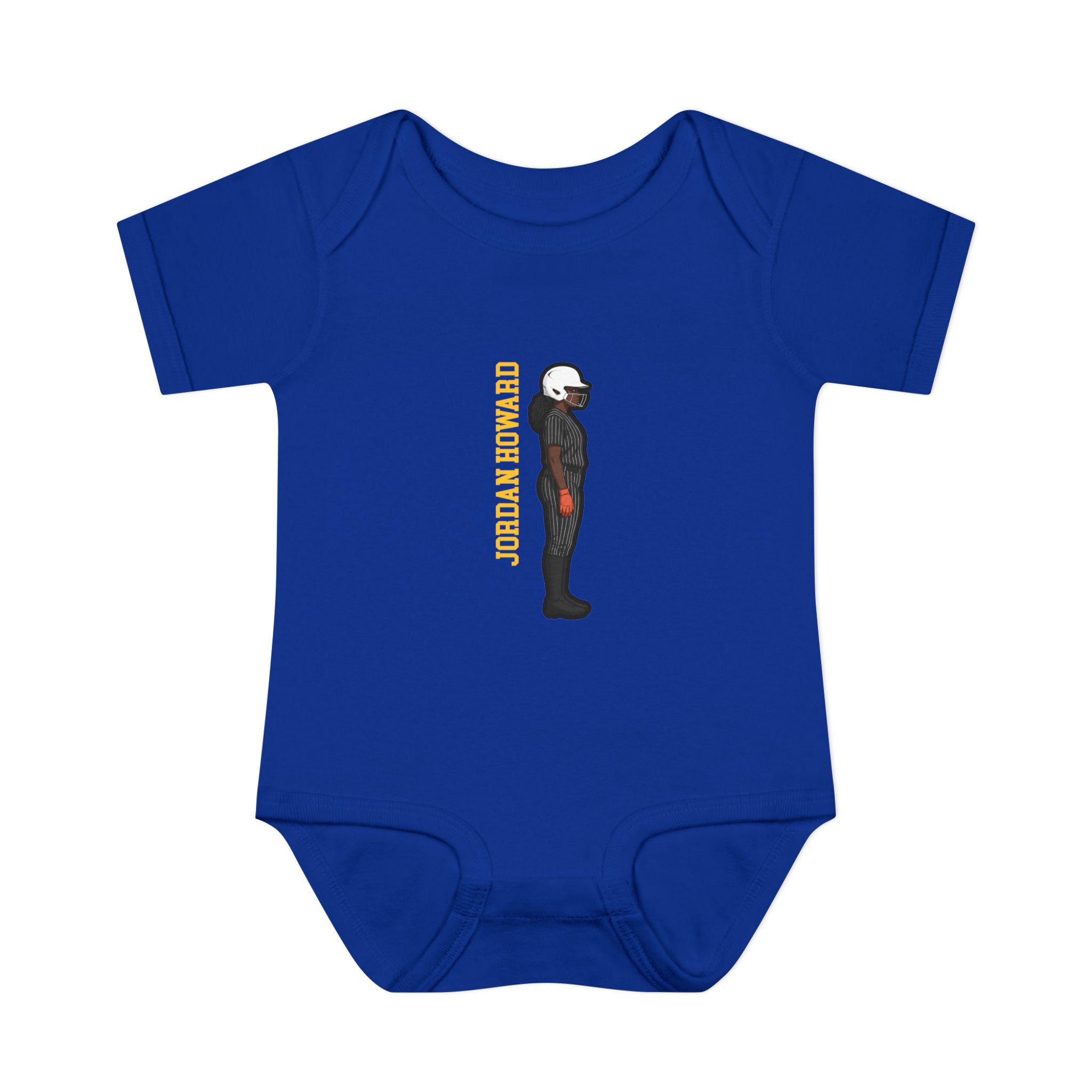 Baby Onesie — character_name_vertical in Royal