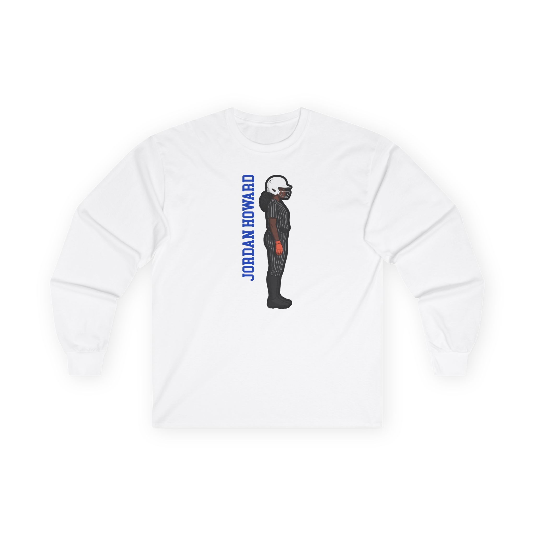 Long Sleeve Tee — character_name_vertical in White