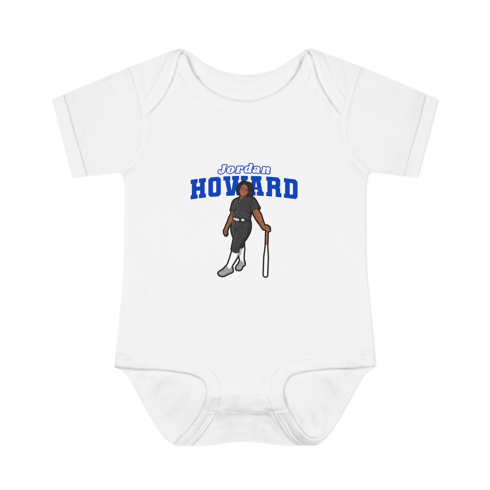 Baby Onesie — character_name_arch in White